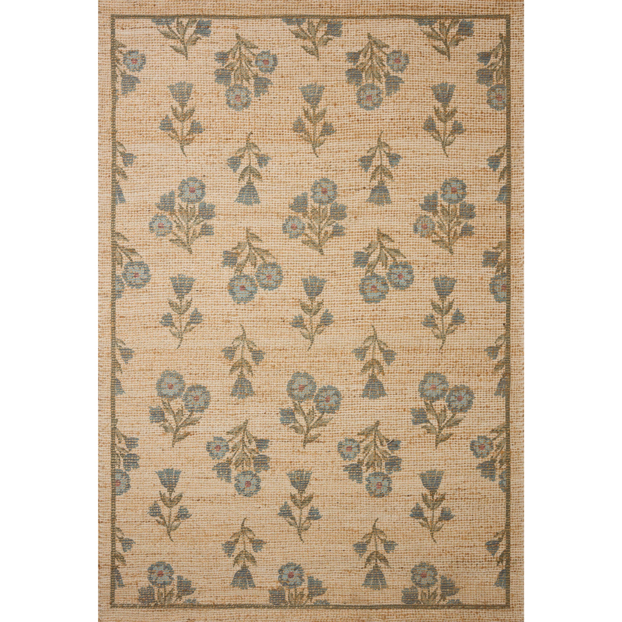 Chris Loves Julia x Loloi Rue Moss/Blue Rug
