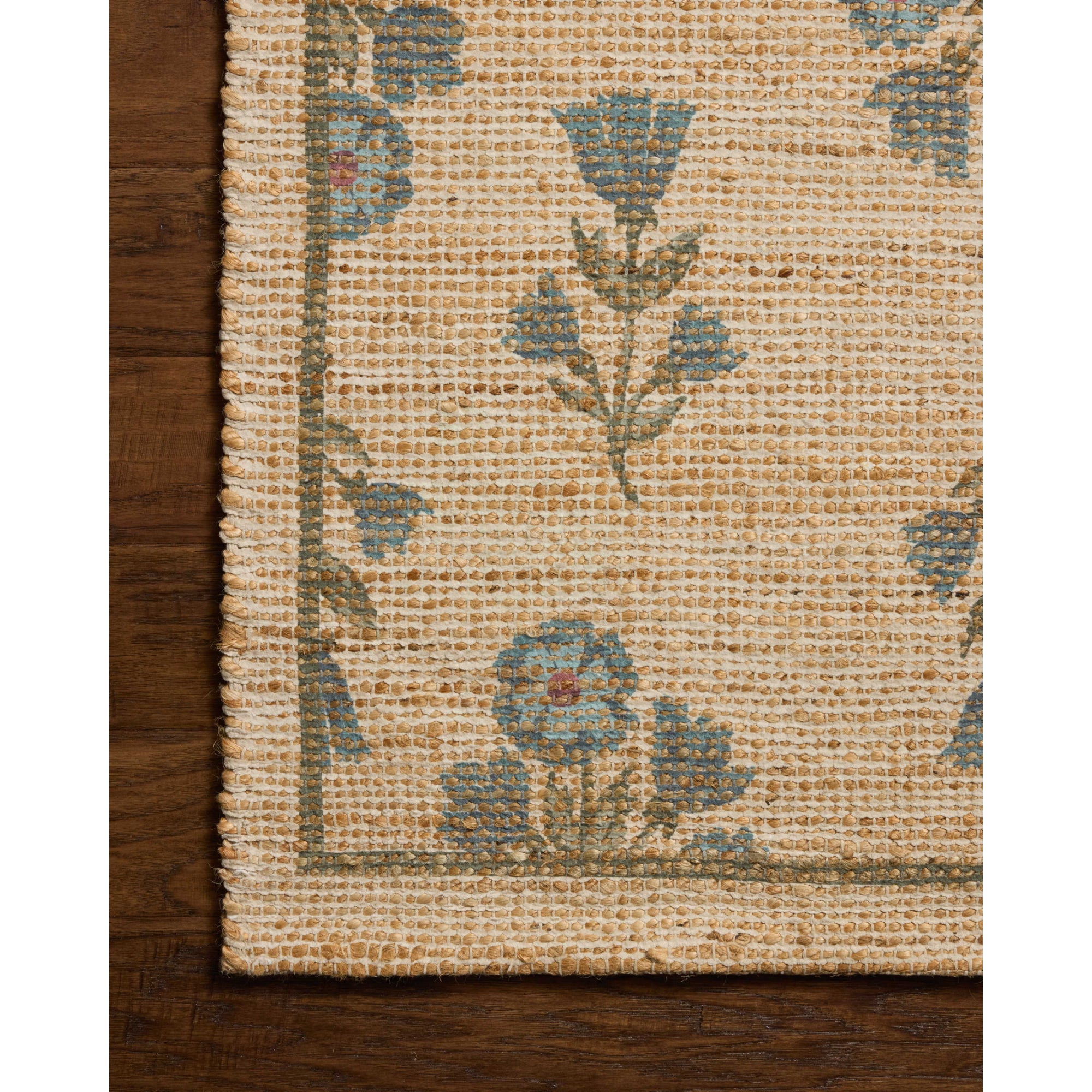 Chris Loves Julia x Loloi Rue Moss/Blue Rug