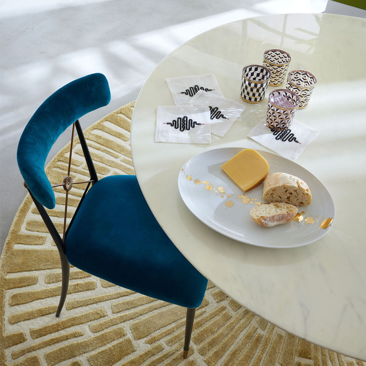 Rider Dining Chair - Rialto Peacock