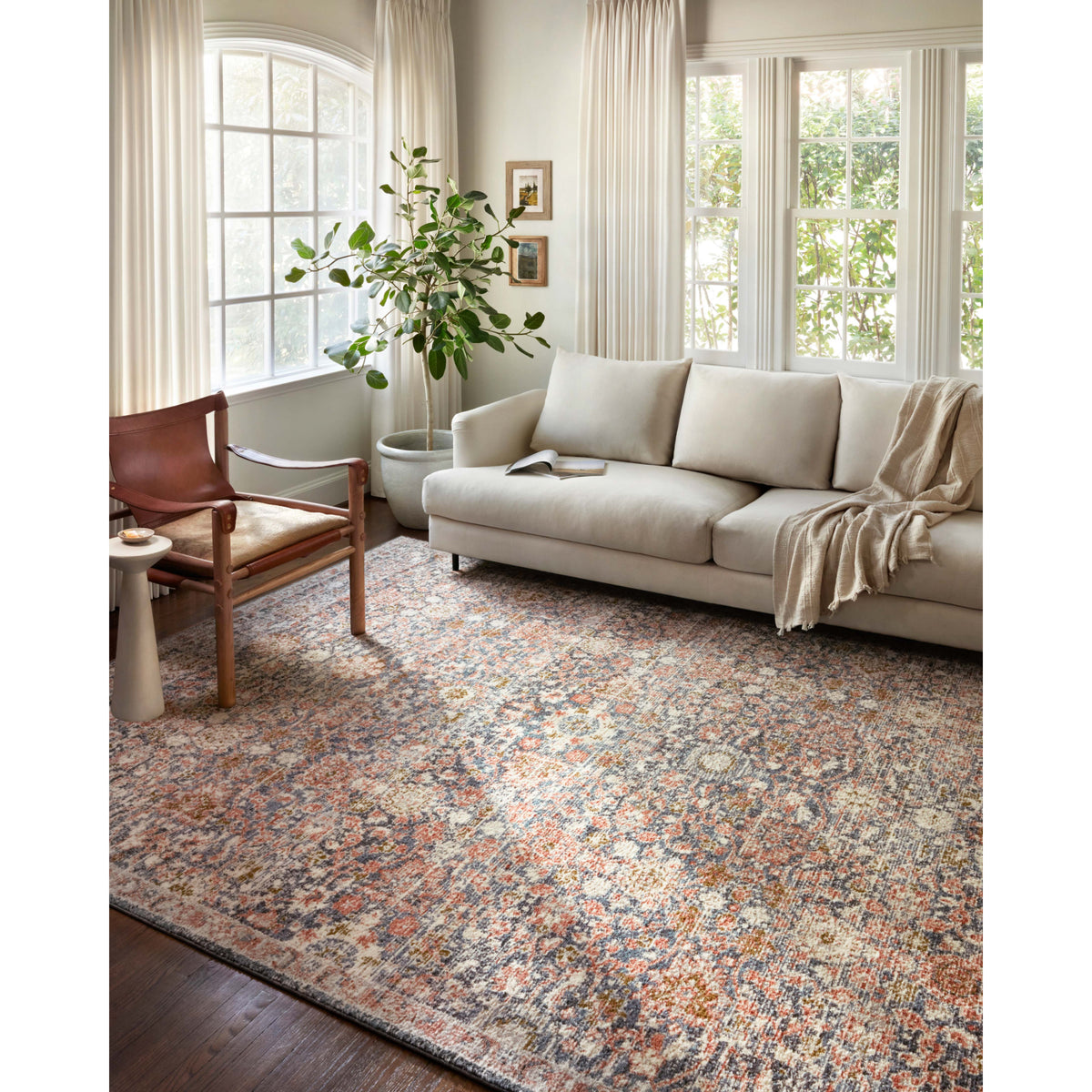 Loloi Saban Navy/Rust Rug by Loloi