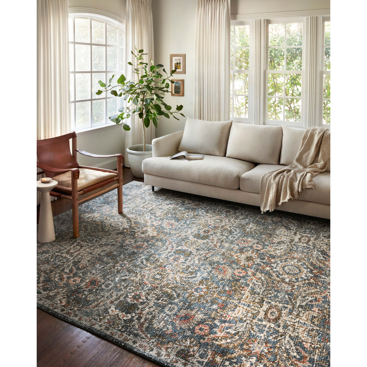 Loloi Saban Blue/Sand Rug by Loloi