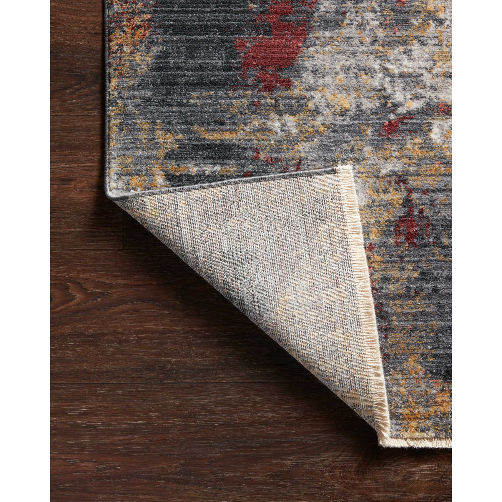 Loloi Samra Dark Grey/Spice Rug
