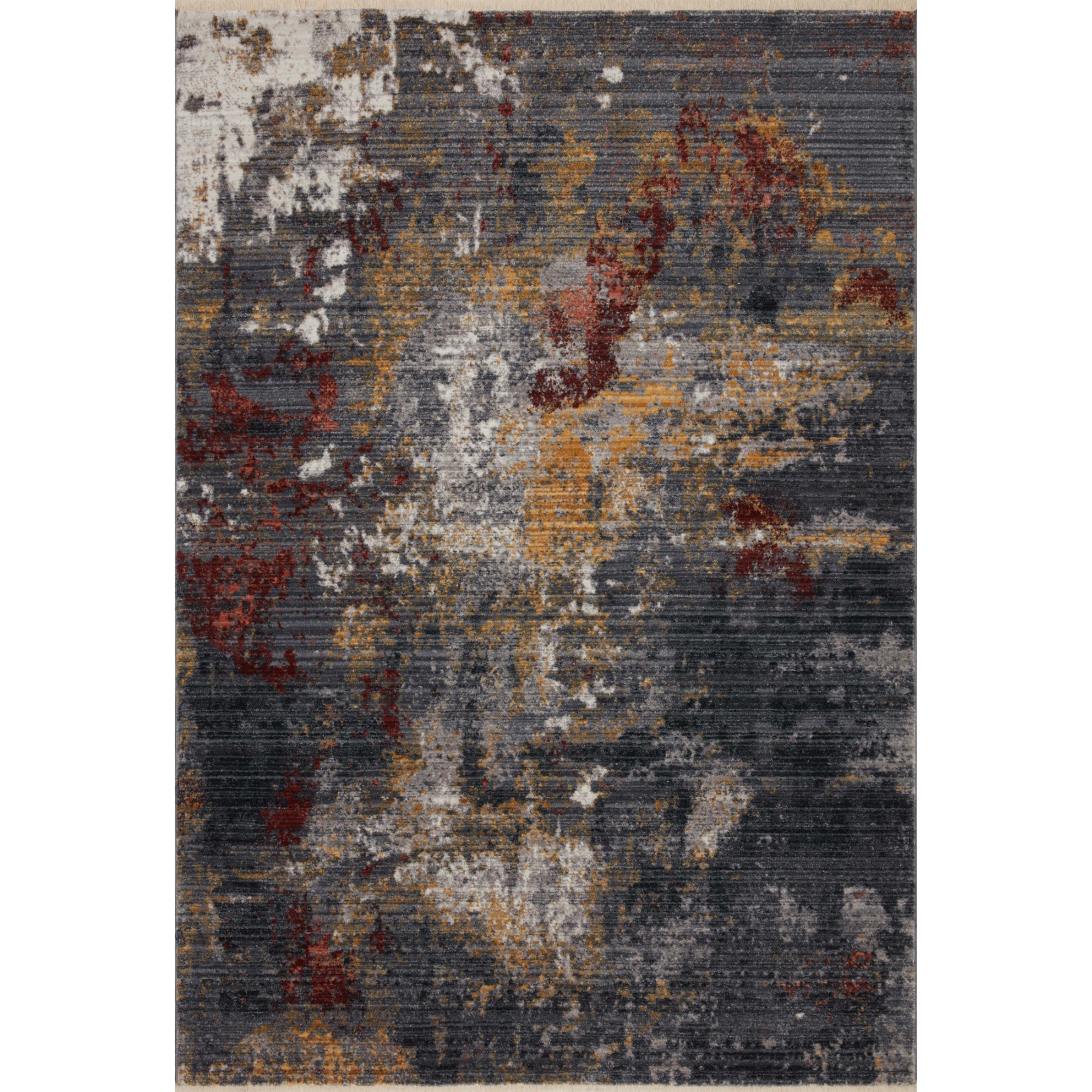 Loloi Samra Dark Grey/Spice Rug