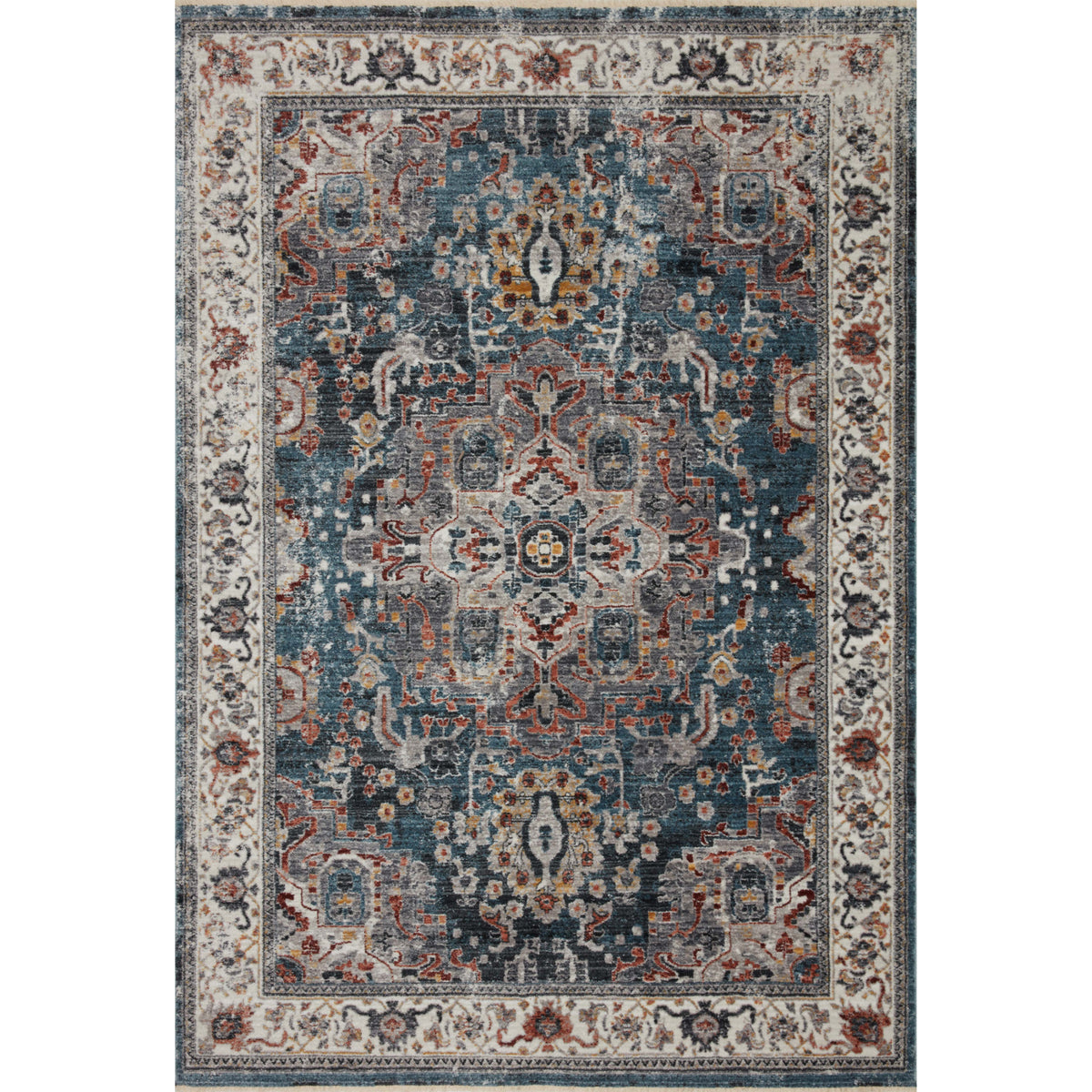 Loloi Samra Slate/Multi Rug by Loloi