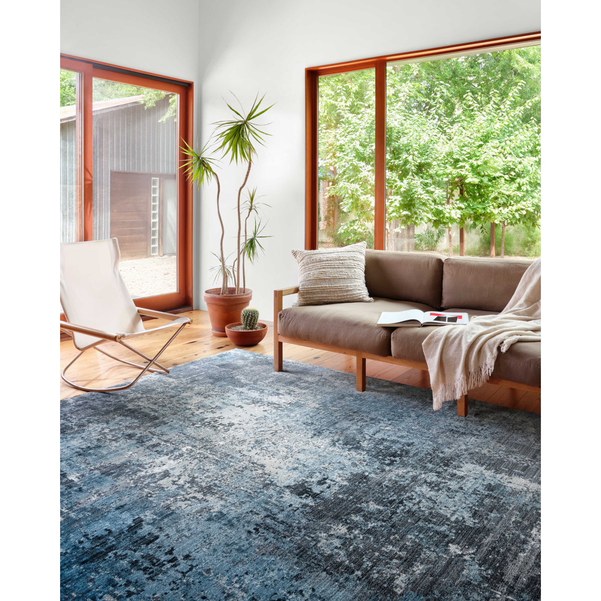 Loloi Samra Charcoal/Sky Rug by Loloi