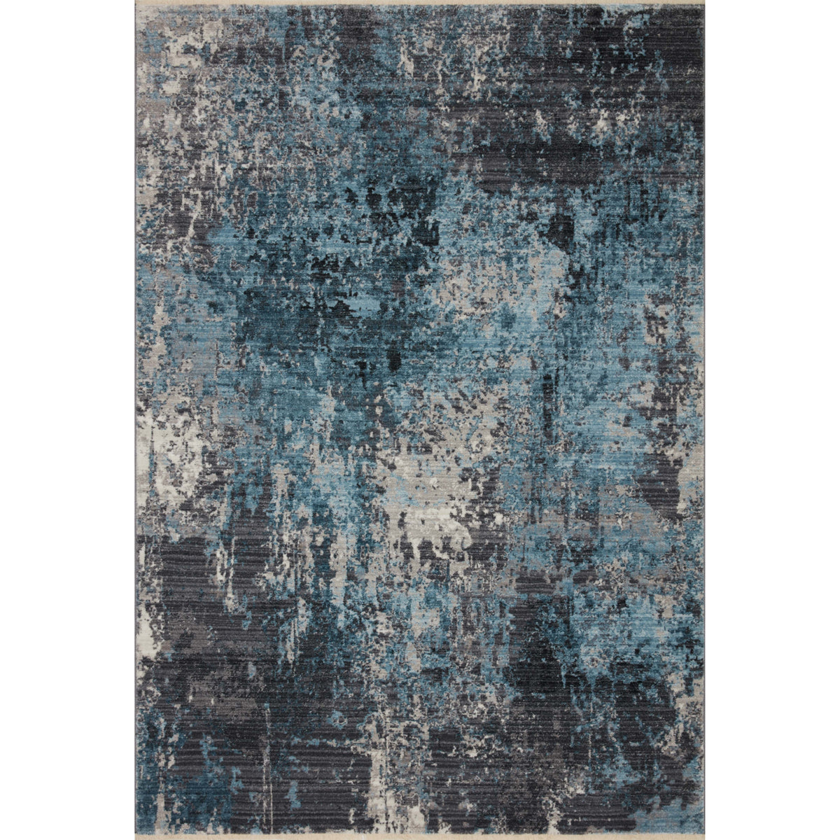 Loloi Samra Charcoal/Sky Rug by Loloi