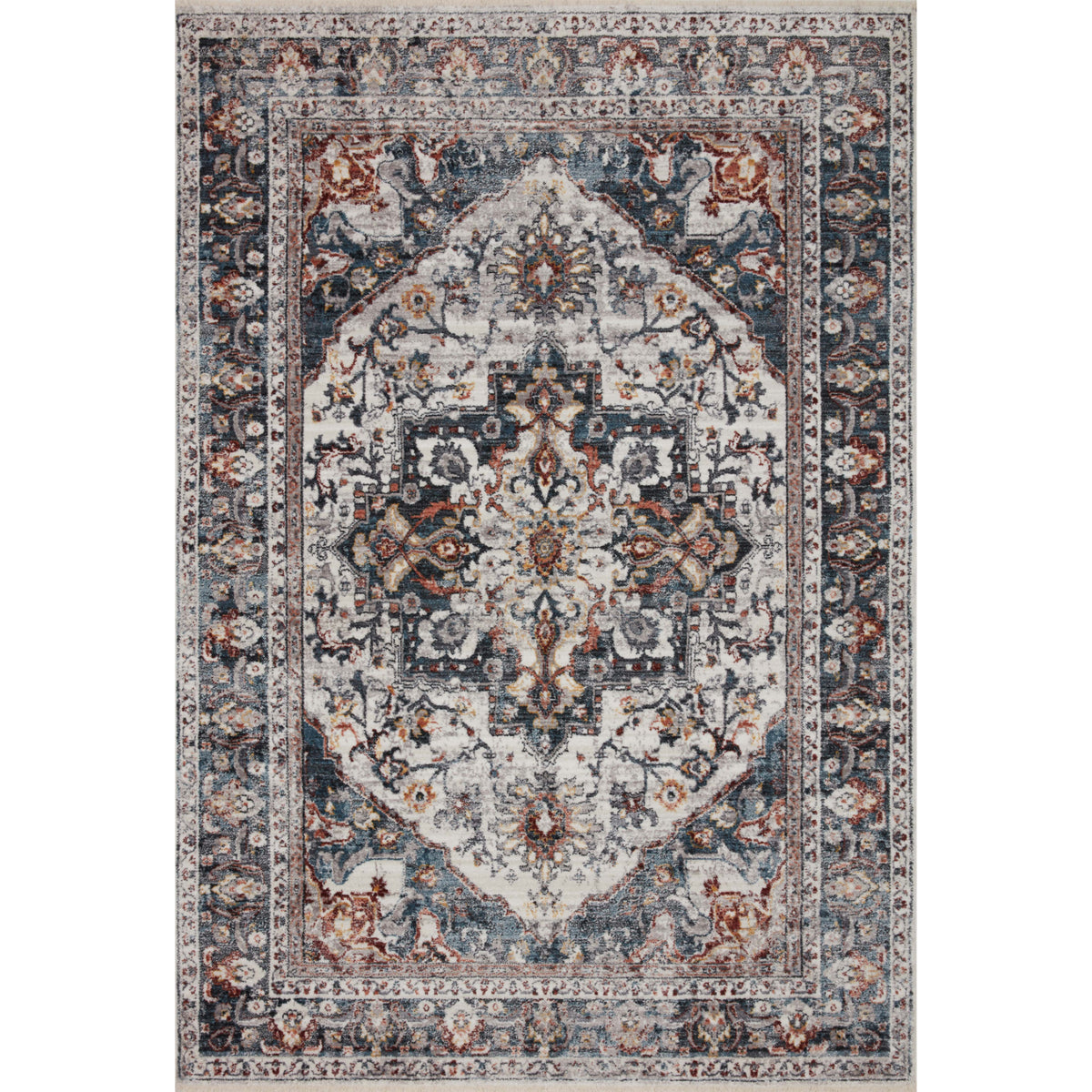 Loloi Samra Ivory/Denim Rug by Loloi