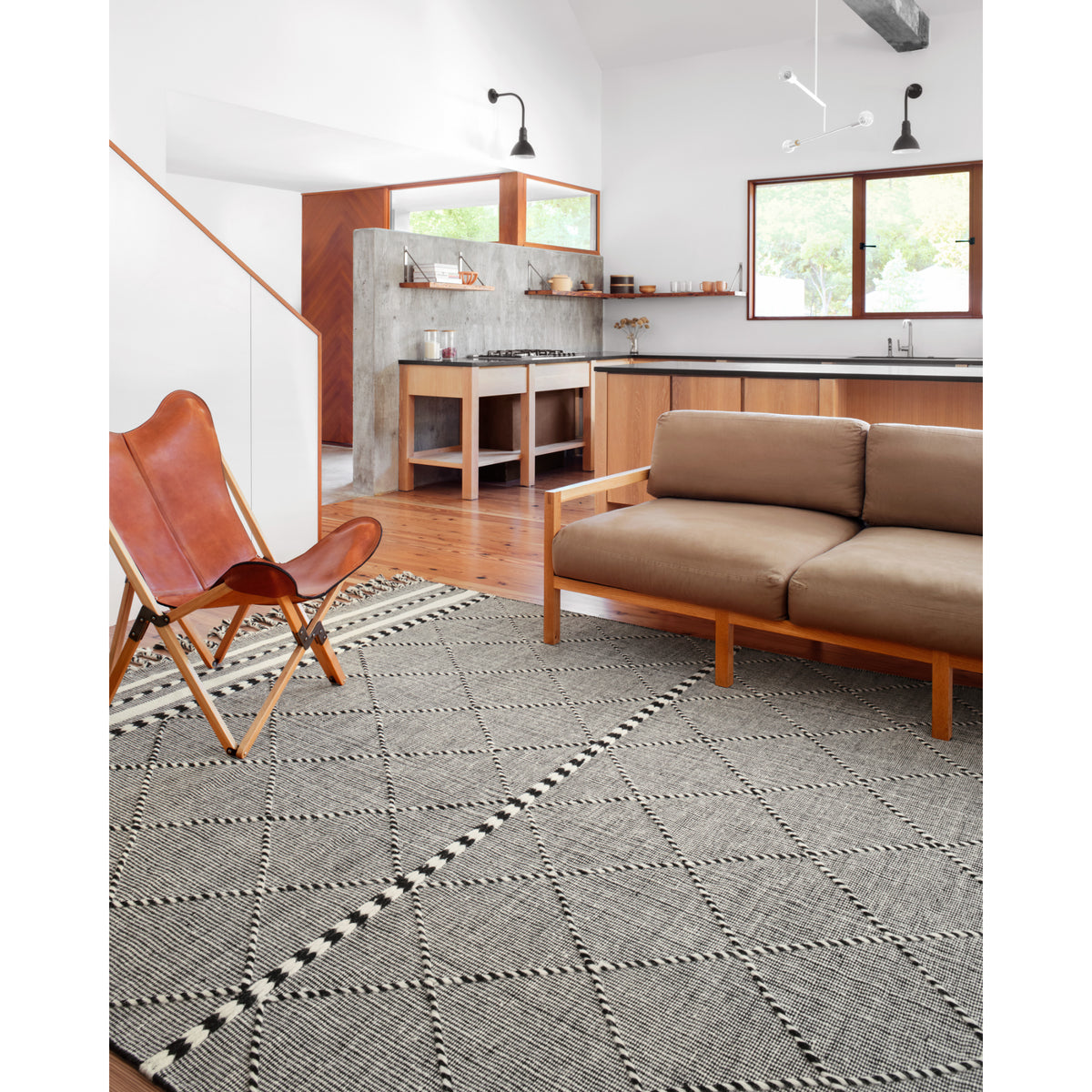 Loloi Sawyer Black Rug by Loloi