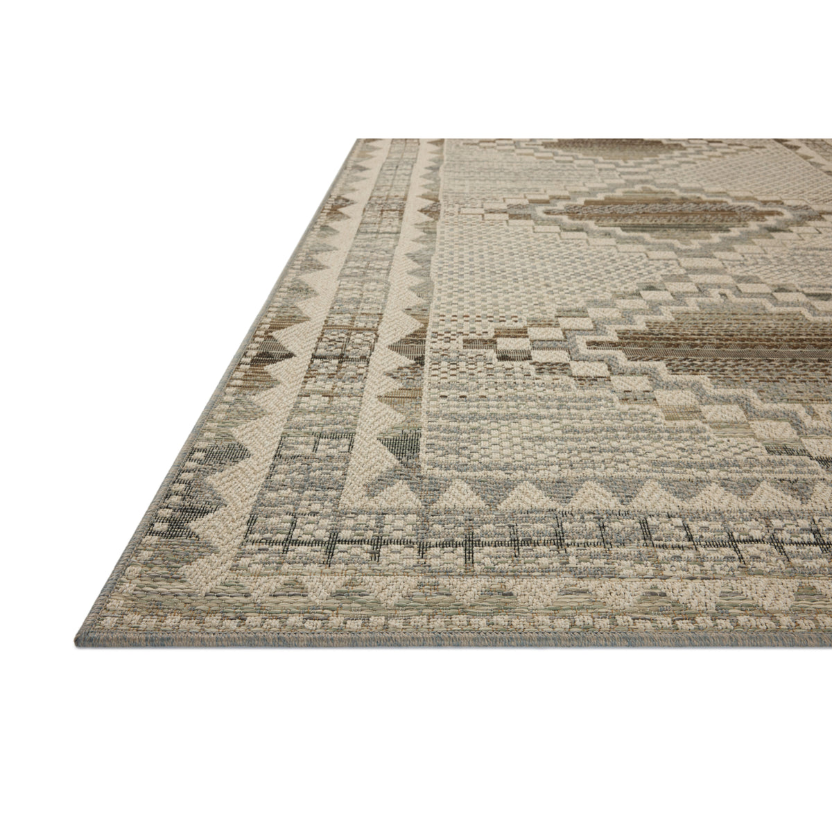 Loloi Saylor Ivory/Granite Indoor/Outdoor Sample Rug by Loloi