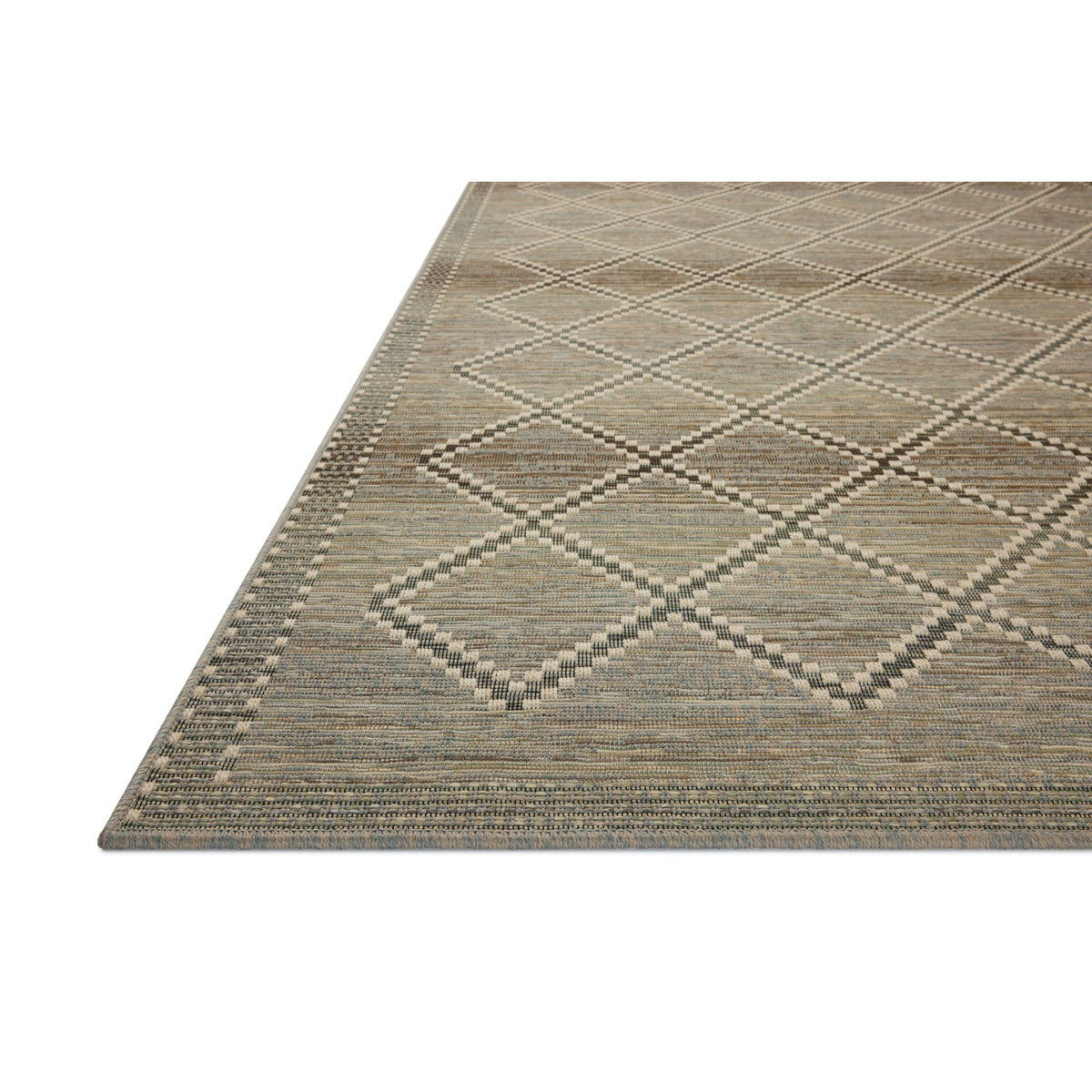 Loloi Saylor Stone/Ivory Indoor/Outdoor Sample Rug by Loloi