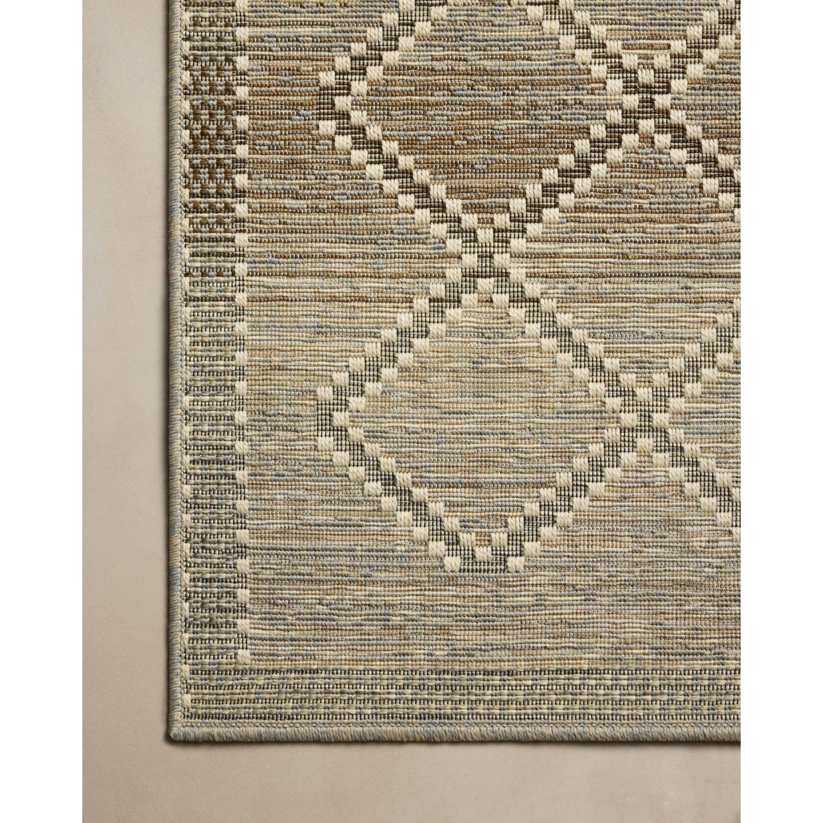 Loloi Saylor Stone/Ivory Indoor/Outdoor Sample Rug by Loloi