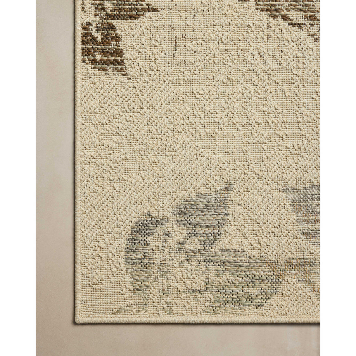 Loloi Saylor Ivory/Bark Indoor/Outdoor Sample Rug by Loloi