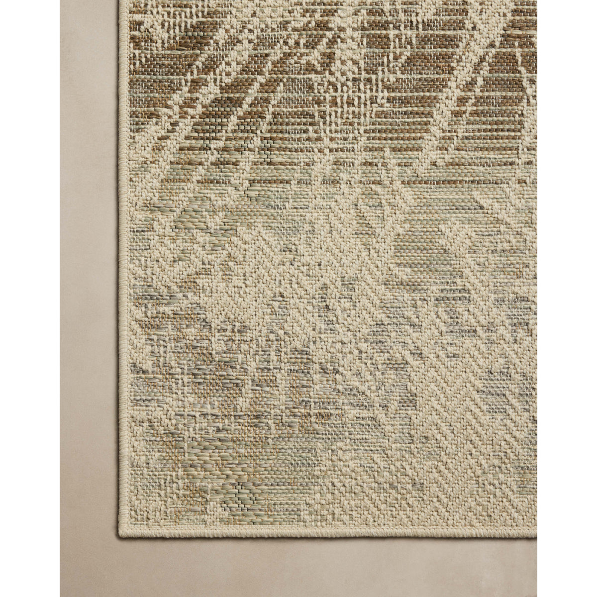 Loloi Saylor Ivory/Stone Indoor/Outdoor Sample Rug by Loloi