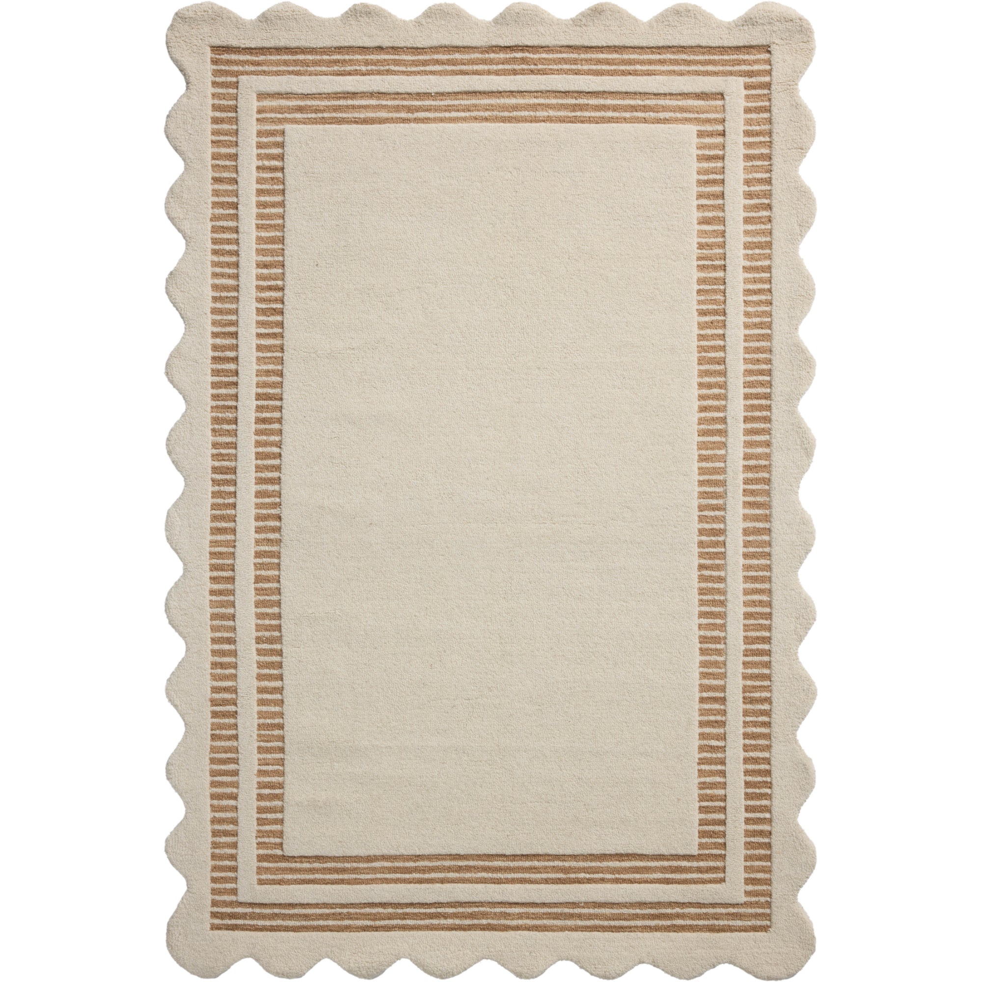 Chris Loves Julia x Loloi Scottie Ivory/Rust Rug