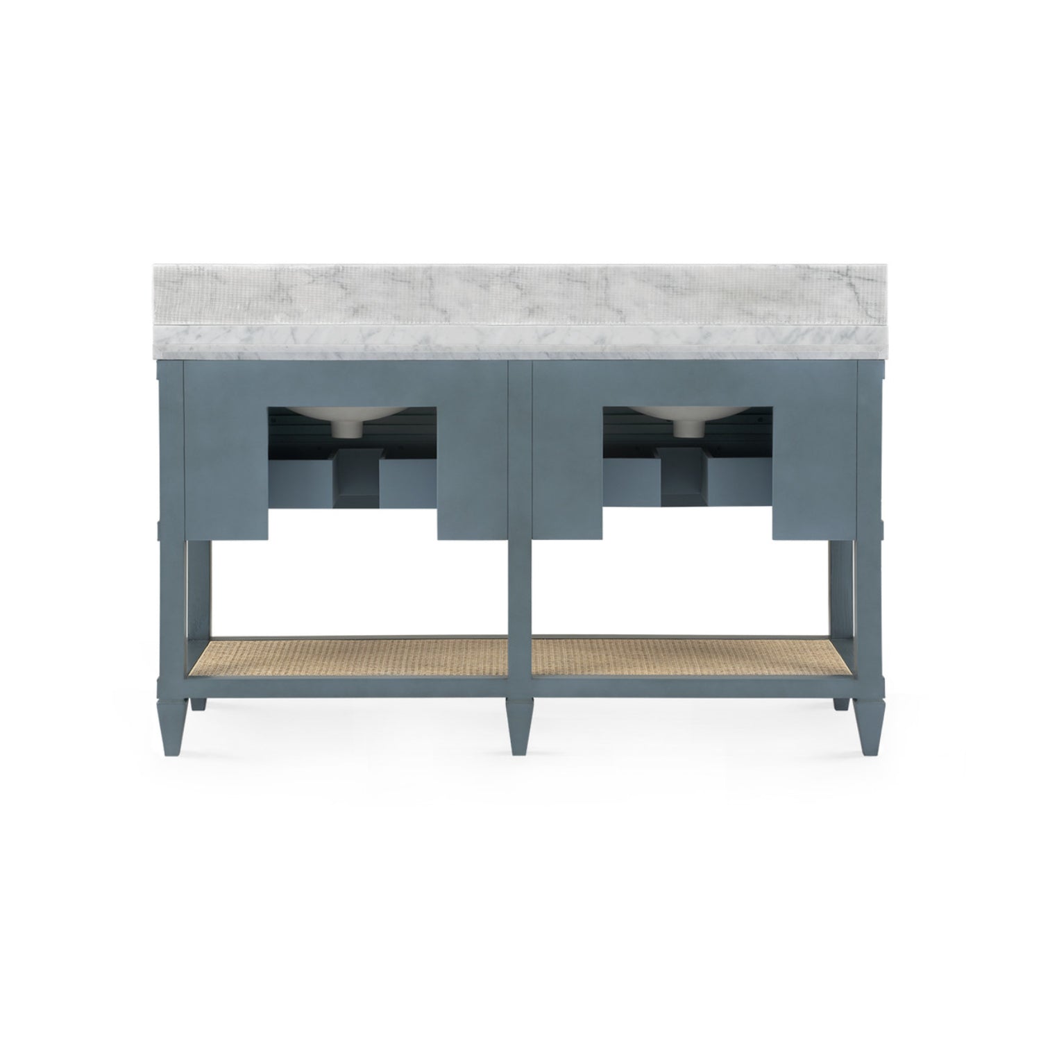 Sienna 2-Drawer Table with 60" Marble Vanity Top