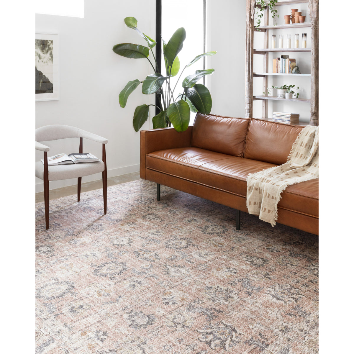 Loloi Skye Blush/Grey Rug by Loloi