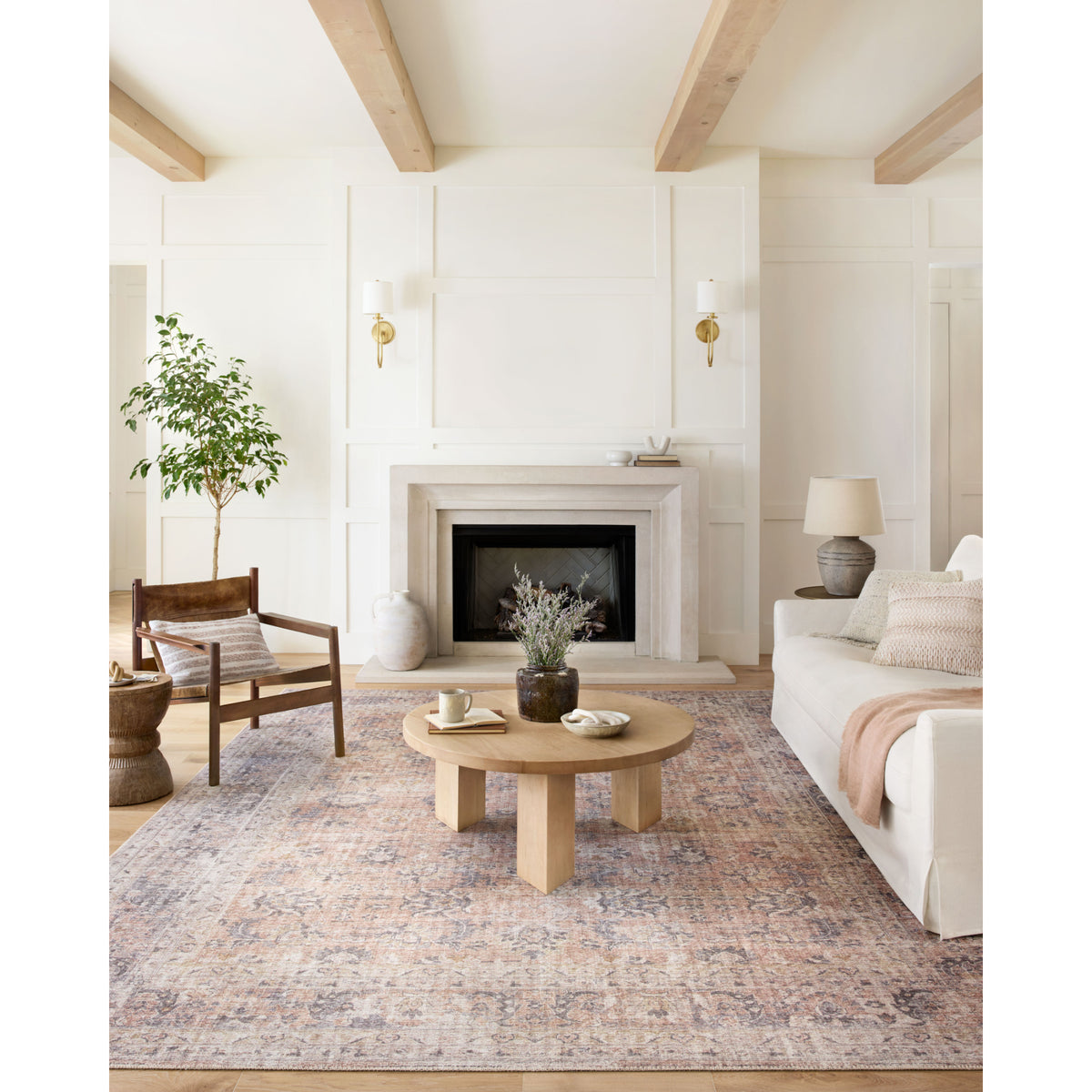Loloi Skye Blush/Grey Rug by Loloi