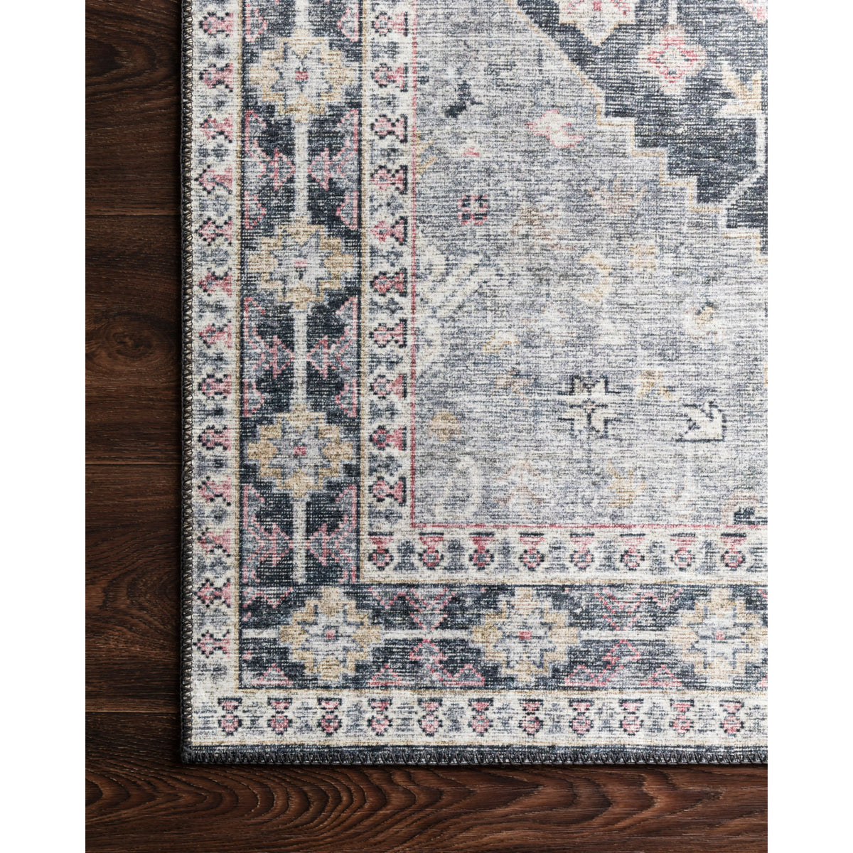Loloi Skye Charcoal/Multi Rug by Loloi