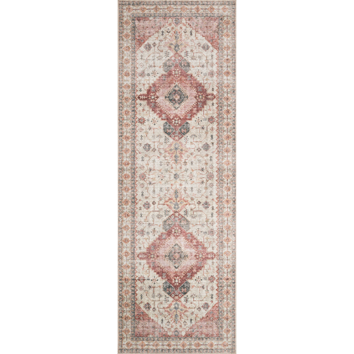 Loloi Skye Ivory/Berry Rug by Loloi