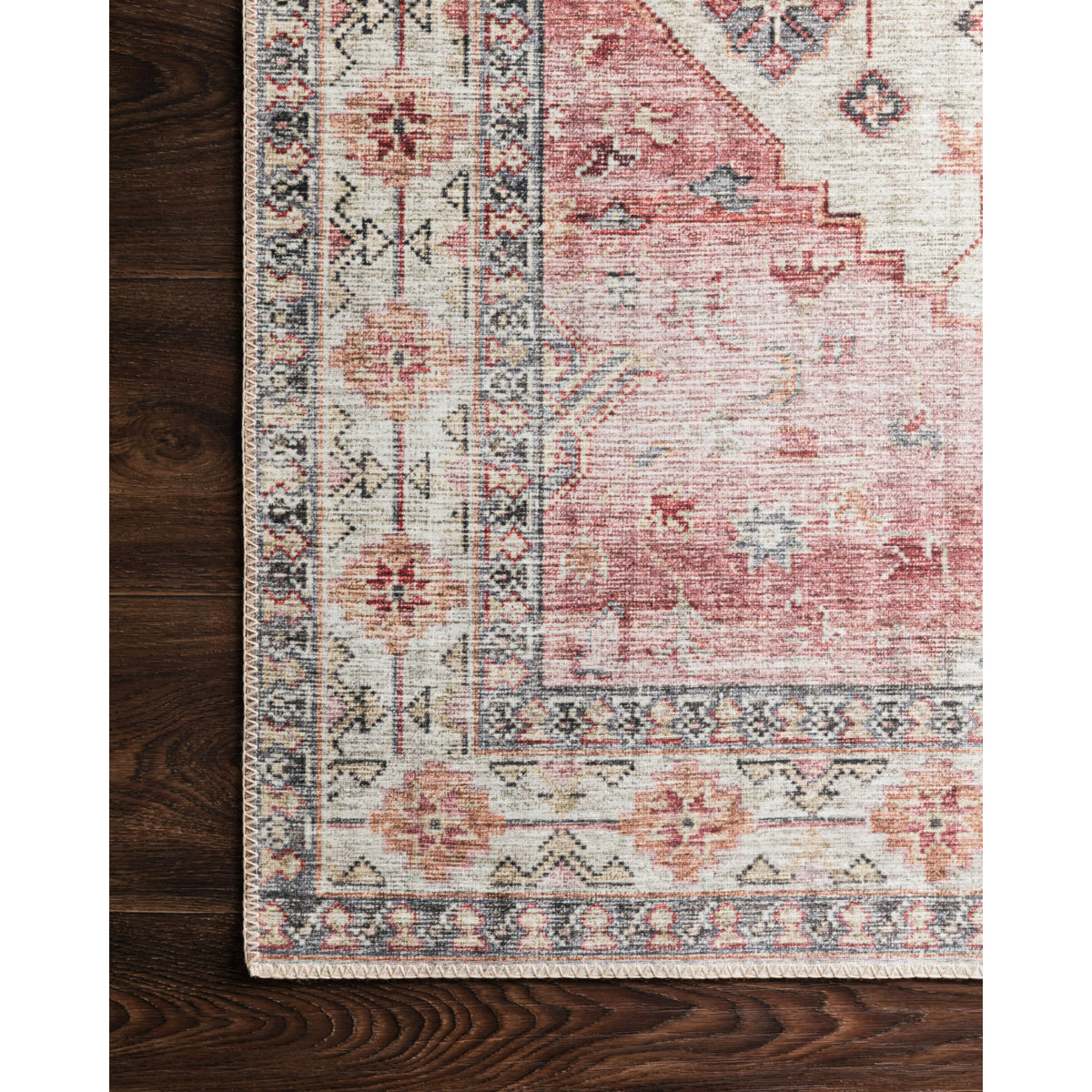 Loloi Skye Ivory/Berry Rug by Loloi