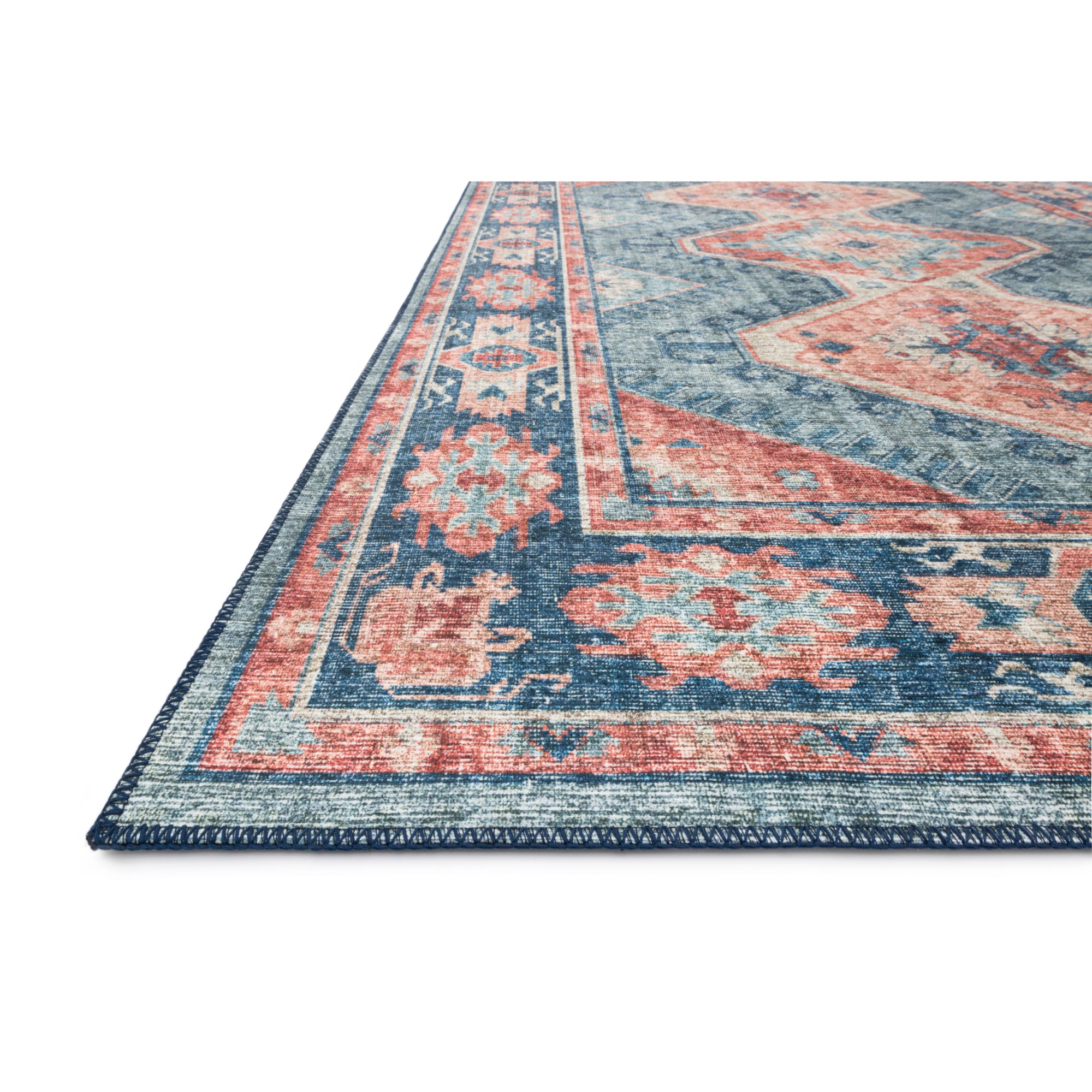 Loloi Skye Turquoise/Terracotta Rug