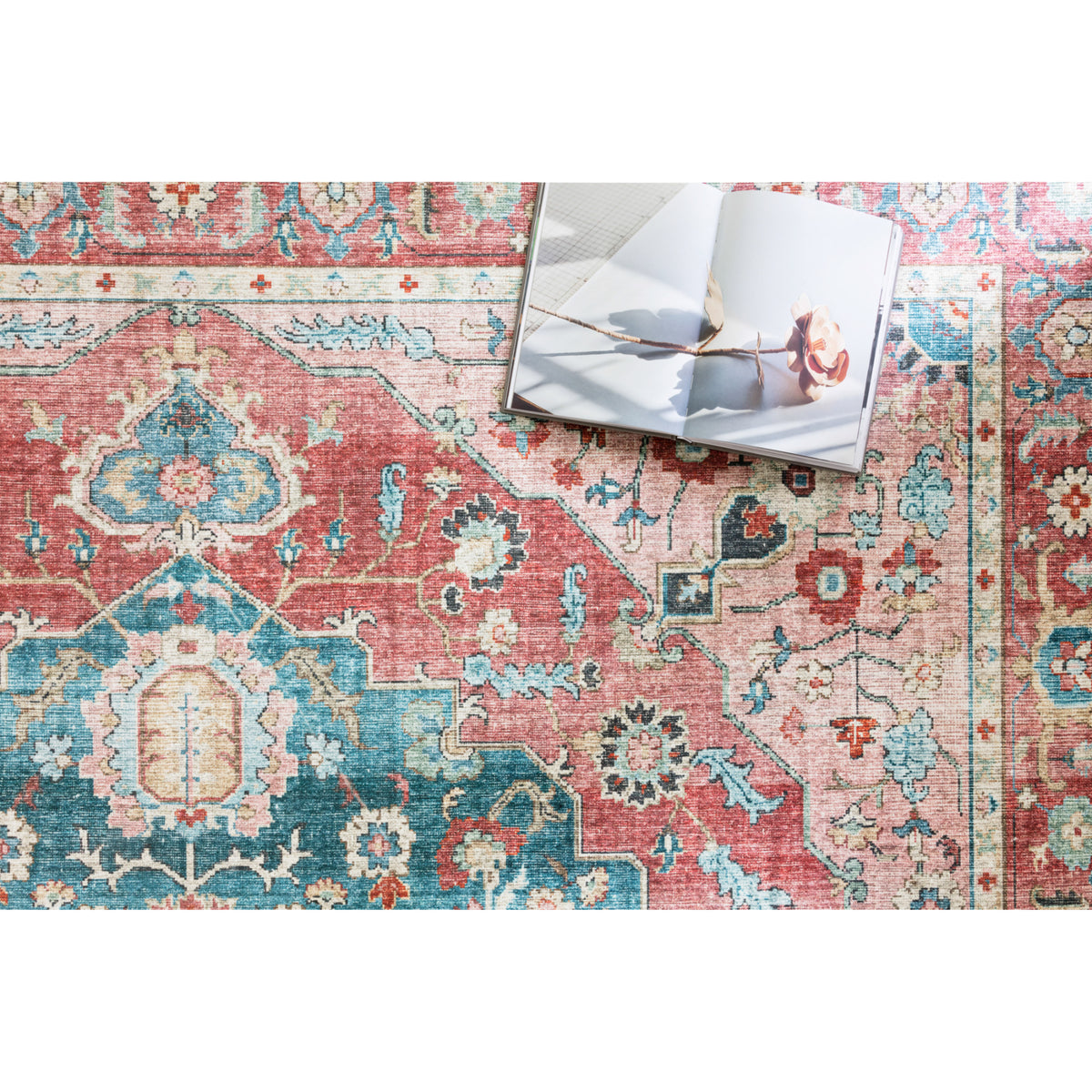 Loloi Skye Brick/Ocean Rug by Loloi