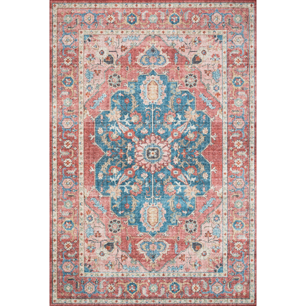 Loloi Skye Brick/Ocean Rug by Loloi