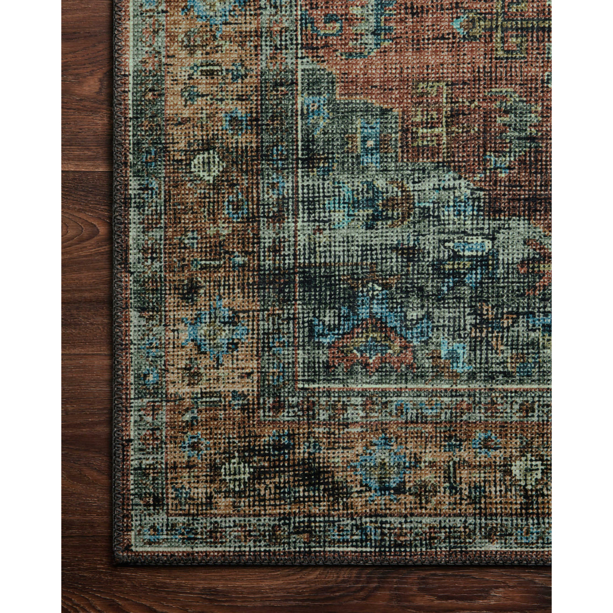 Loloi Skye Terracotta/Sky Rug by Loloi