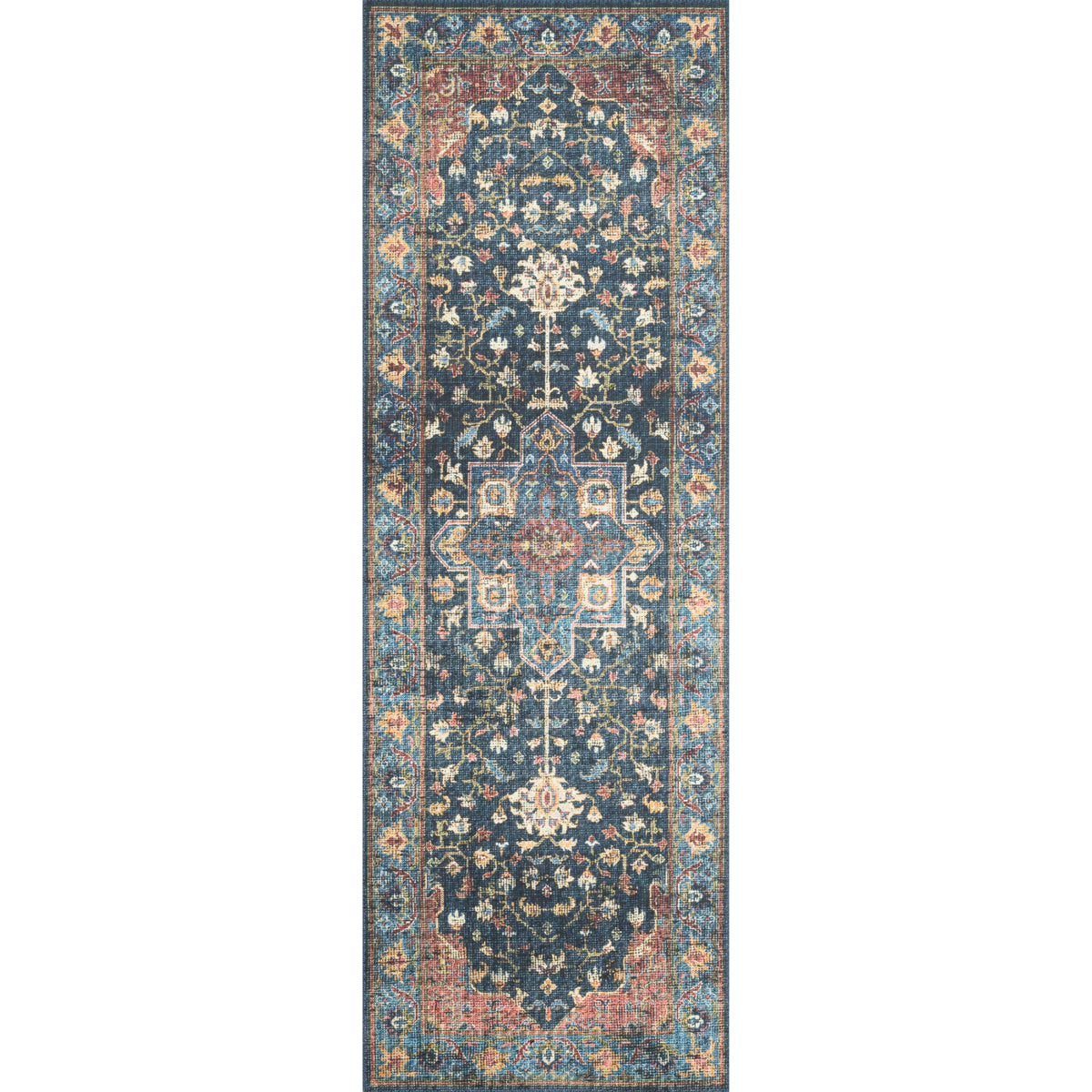 Loloi Skye Denim/Brick Rug by Loloi