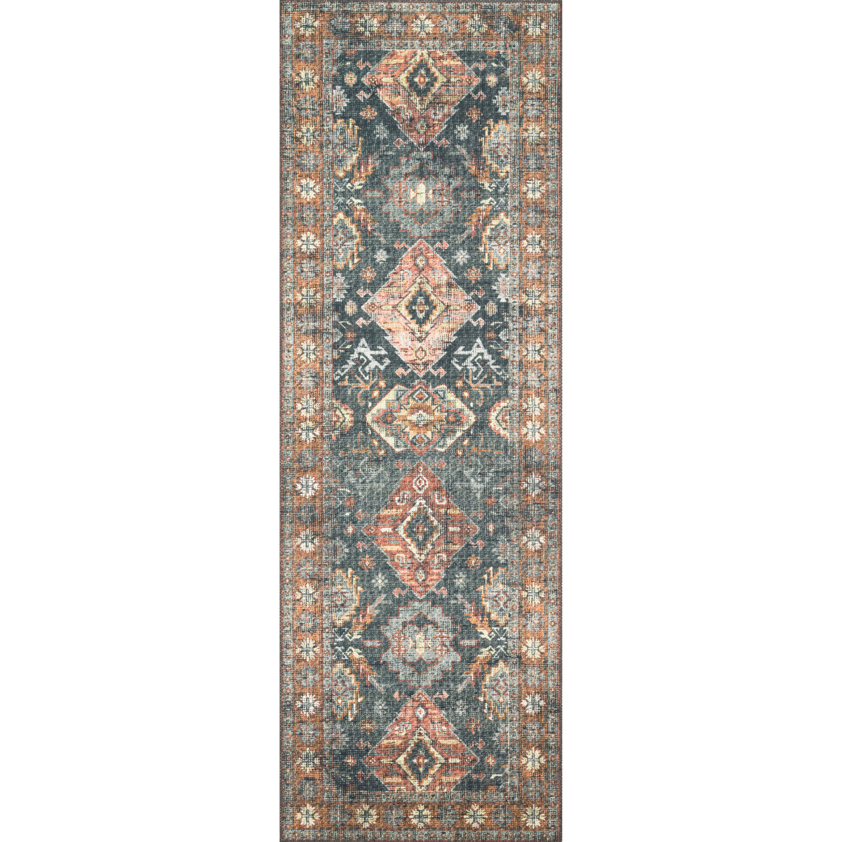 Loloi Skye Sea/Rust Rug by Loloi