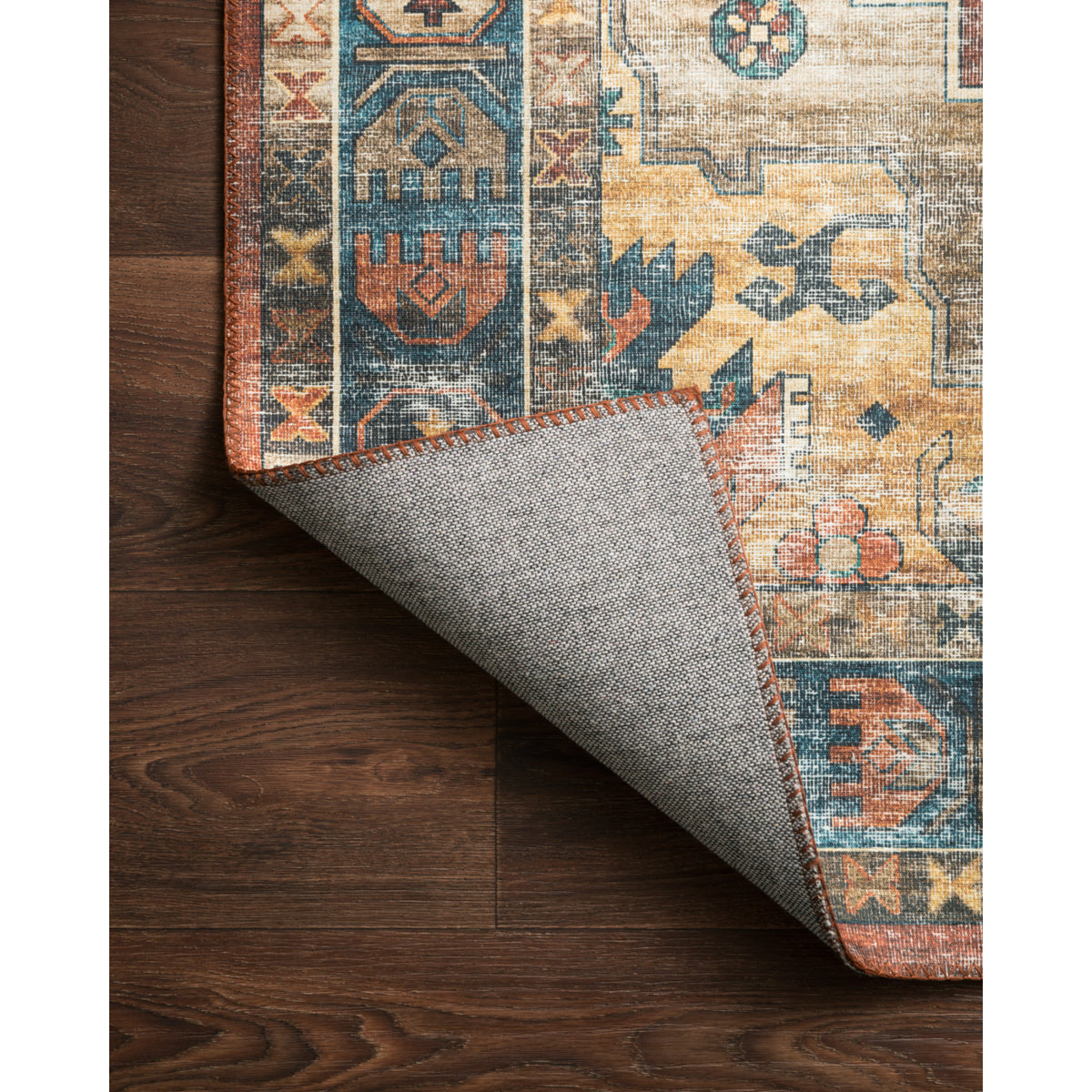 Loloi Skye Rust/Blue Rug by Loloi