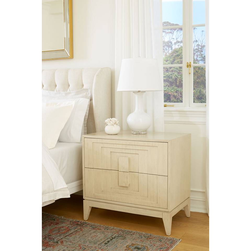 Somerset Lamp with Shade 16-inch White Linen with Nickel