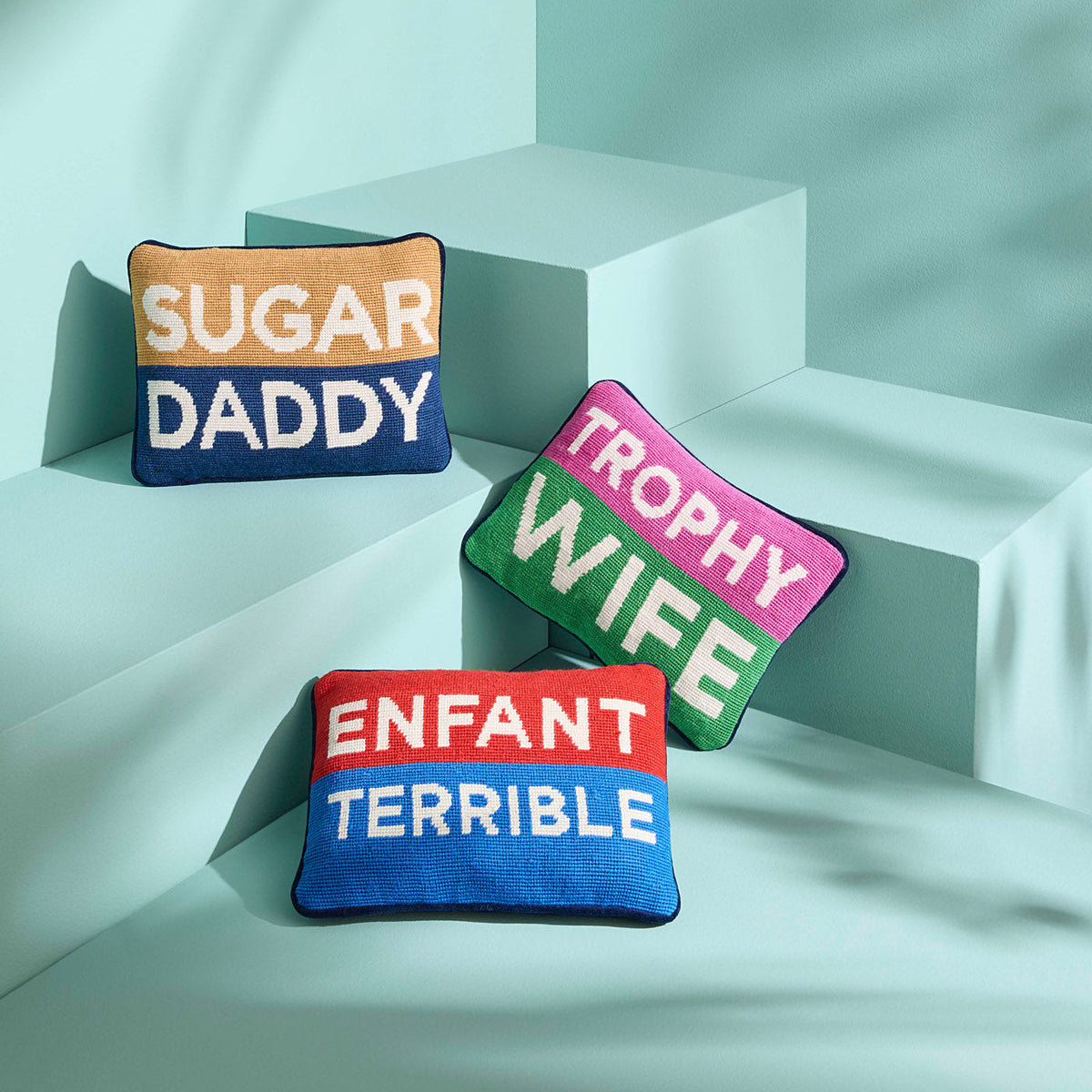 Sugar Daddy Needlepoint Pillow
