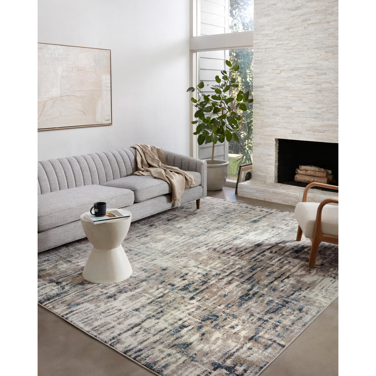 Loloi Spirit Stone/Blue Rug by Loloi