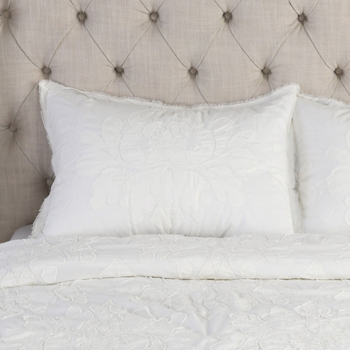 Matira Antique Cream Std Pillow Sham by Classic Home