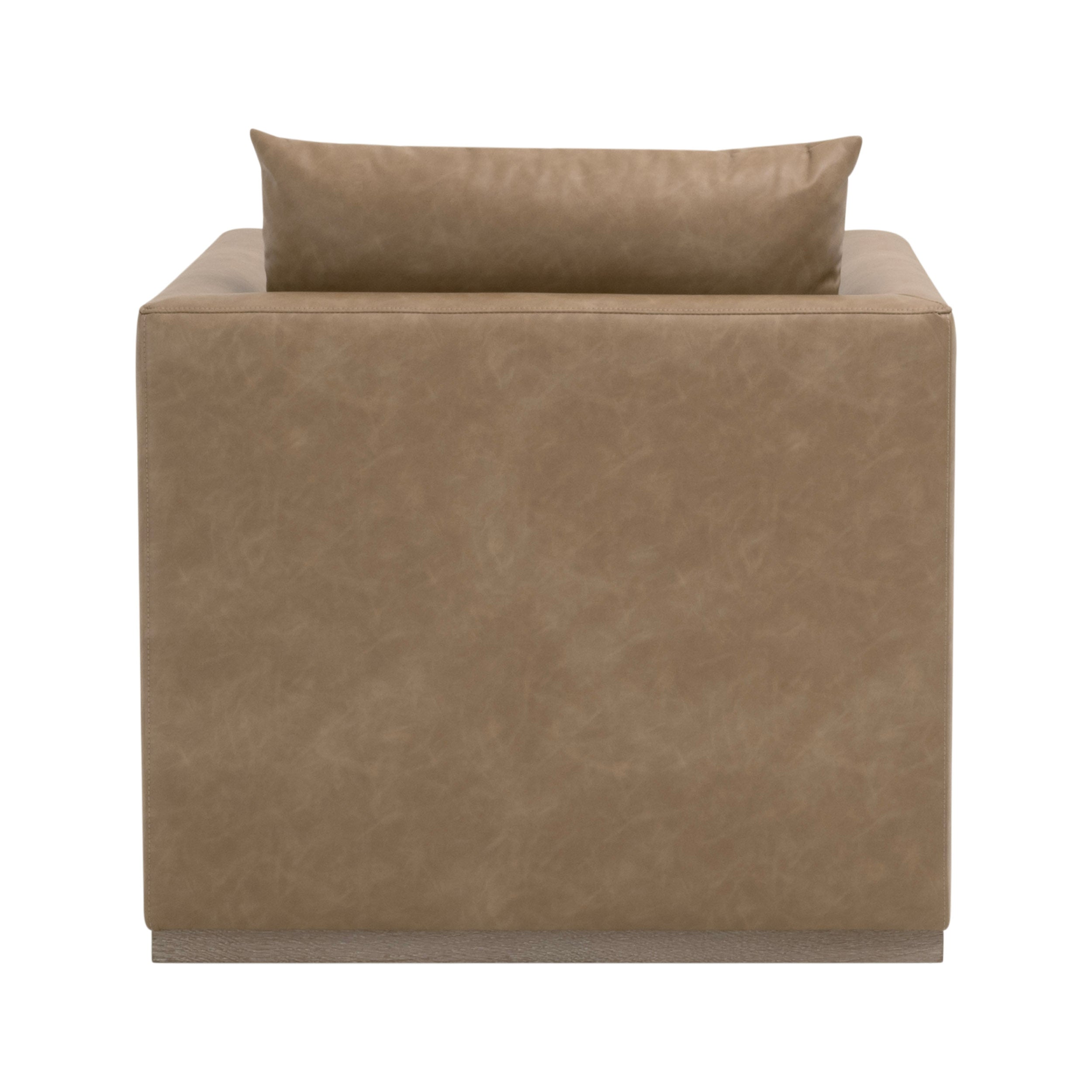 Siena Plinth Base Swivel Club Chair - Ivanhoe Toast