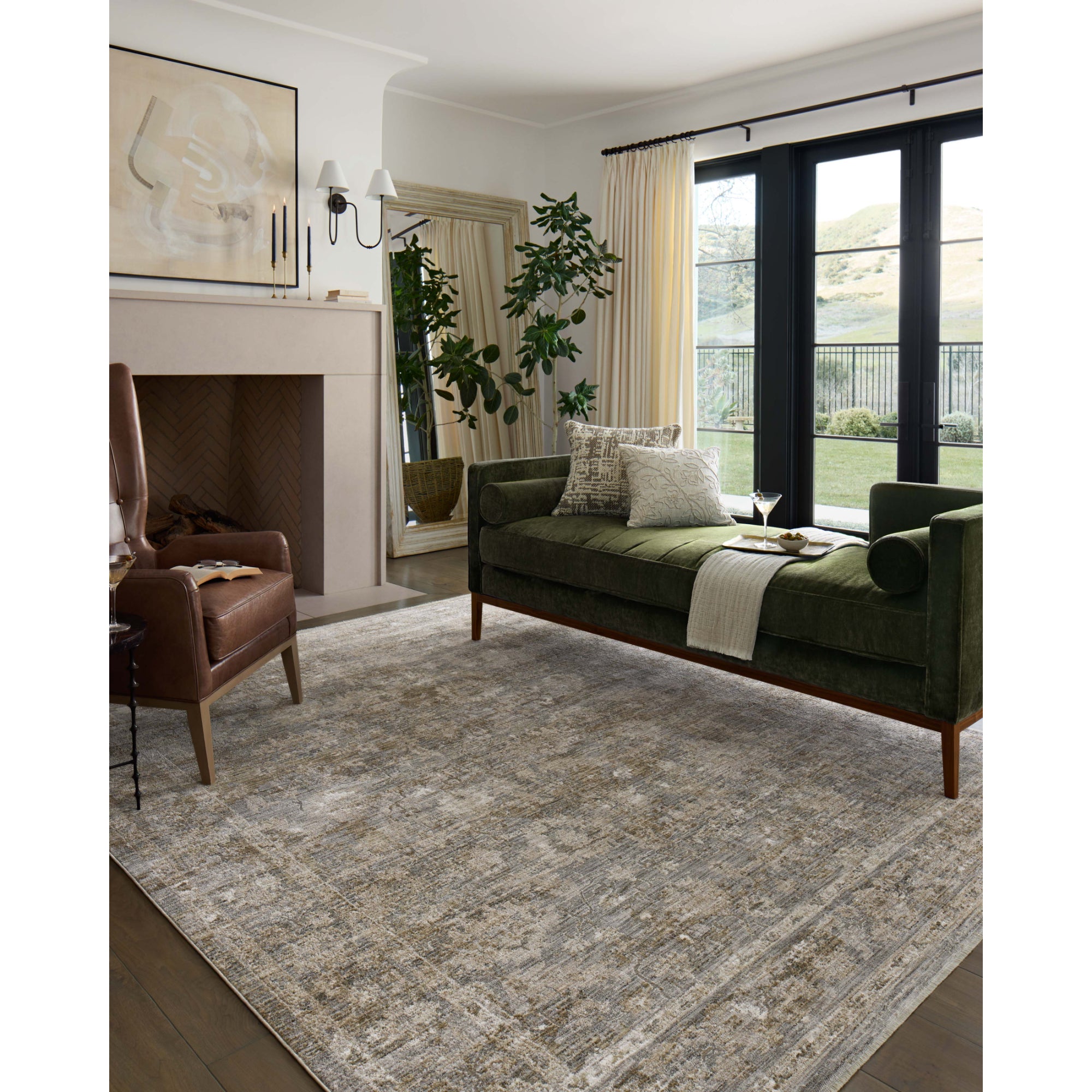 Loloi Tabitha Slate/Natural Rug