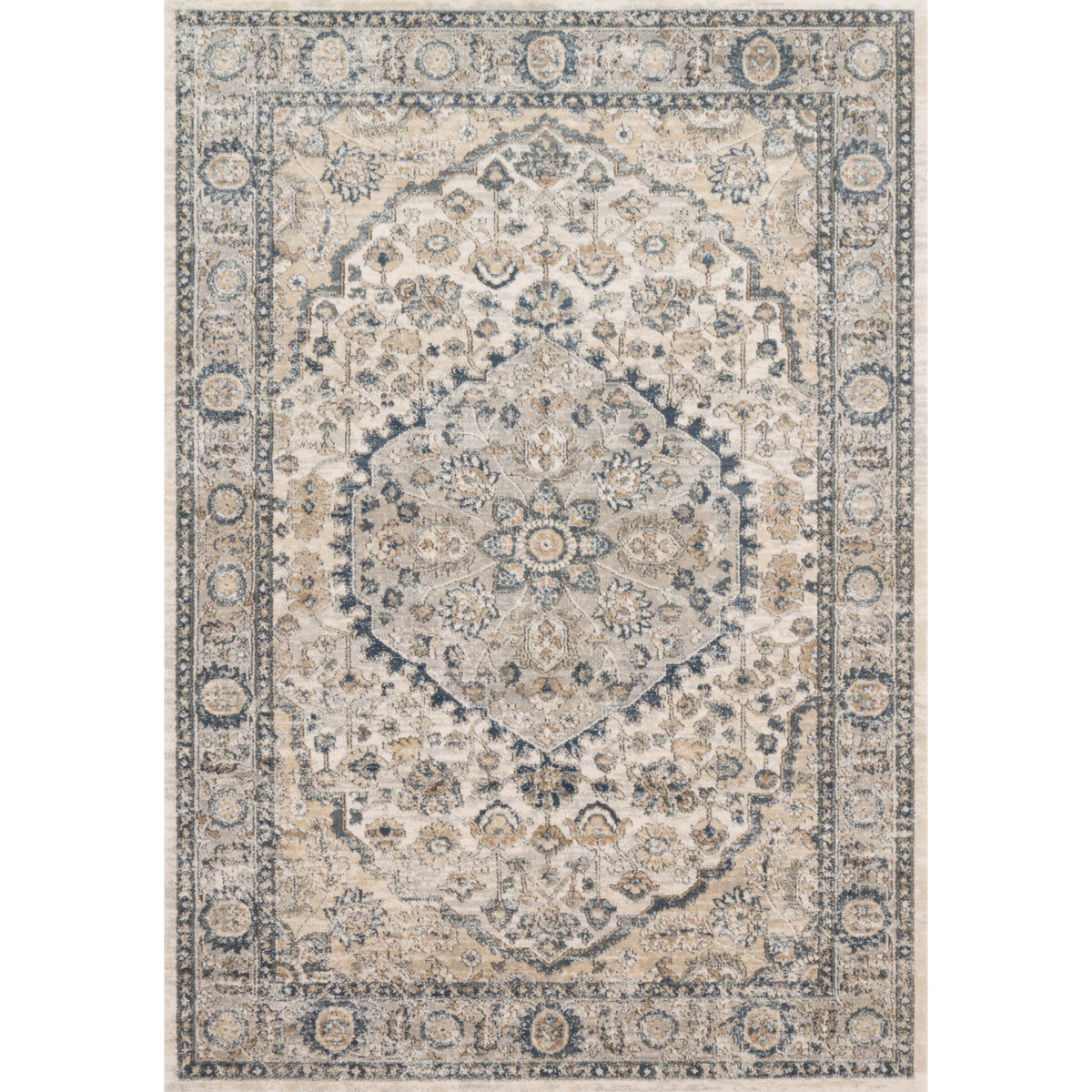 Loloi Teagan Natural/Light Grey Rug by Loloi