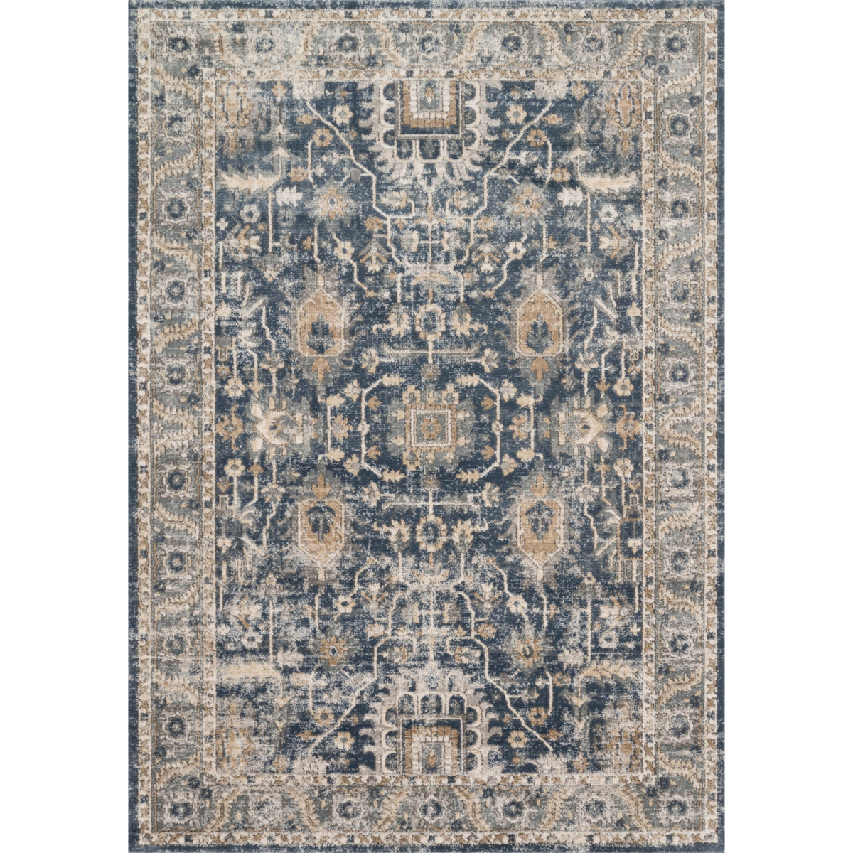 Loloi Teagan Denim/Pebble Rug by Loloi
