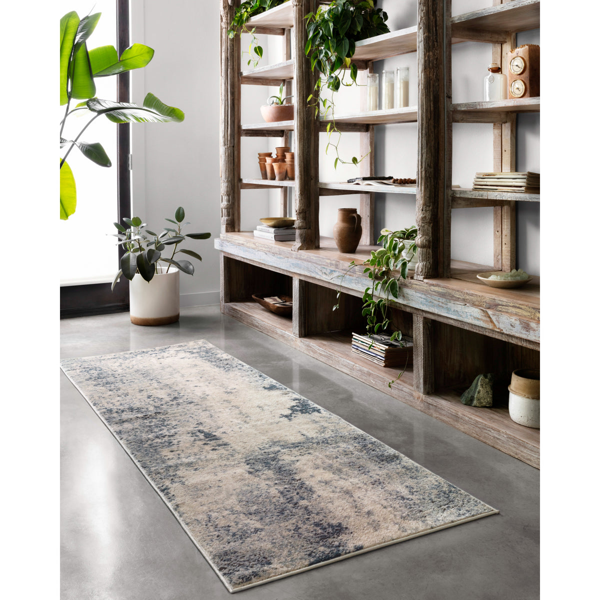 Loloi Teagan Natural/Denim Rug by Loloi