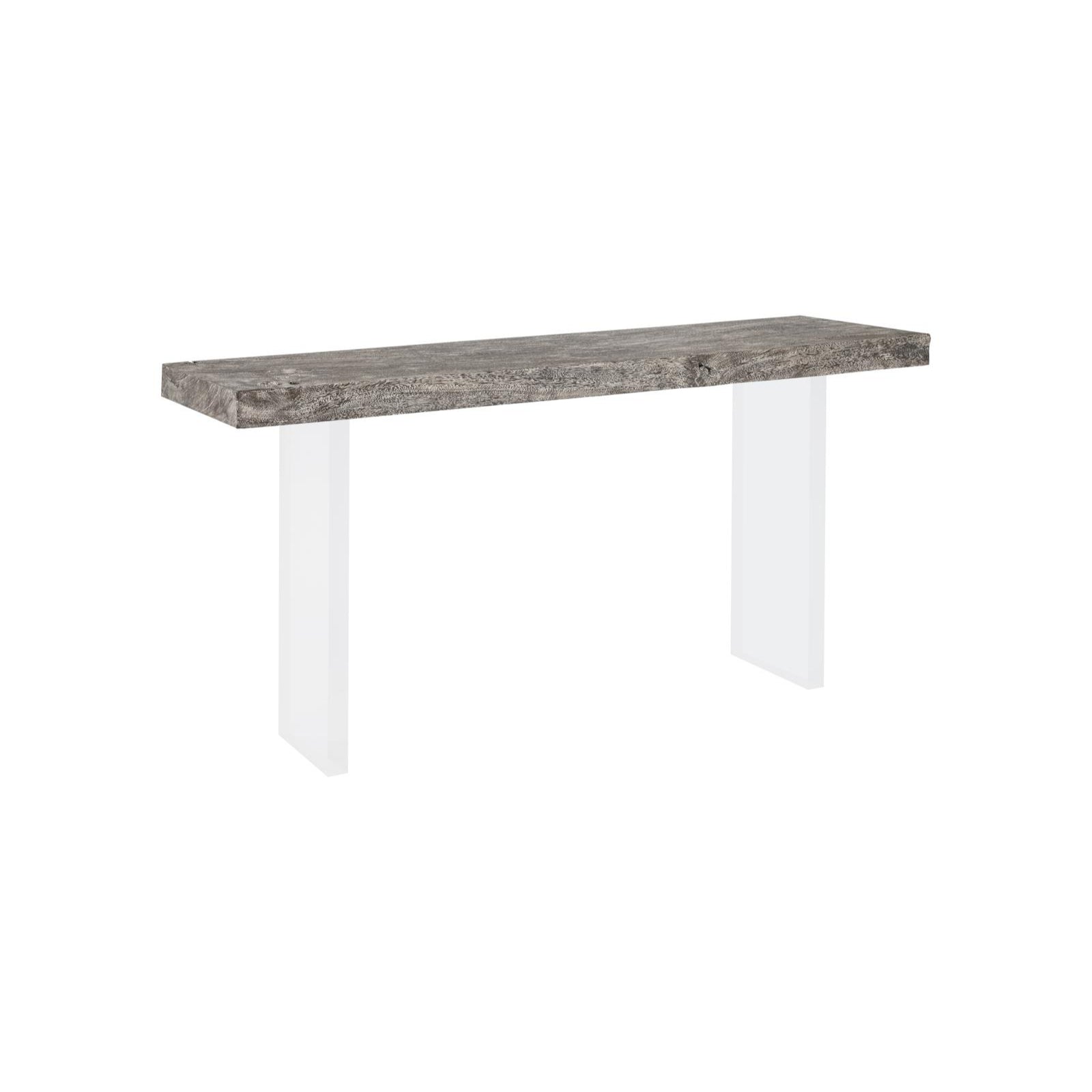 Floating Console Table - Gray Stone Finish