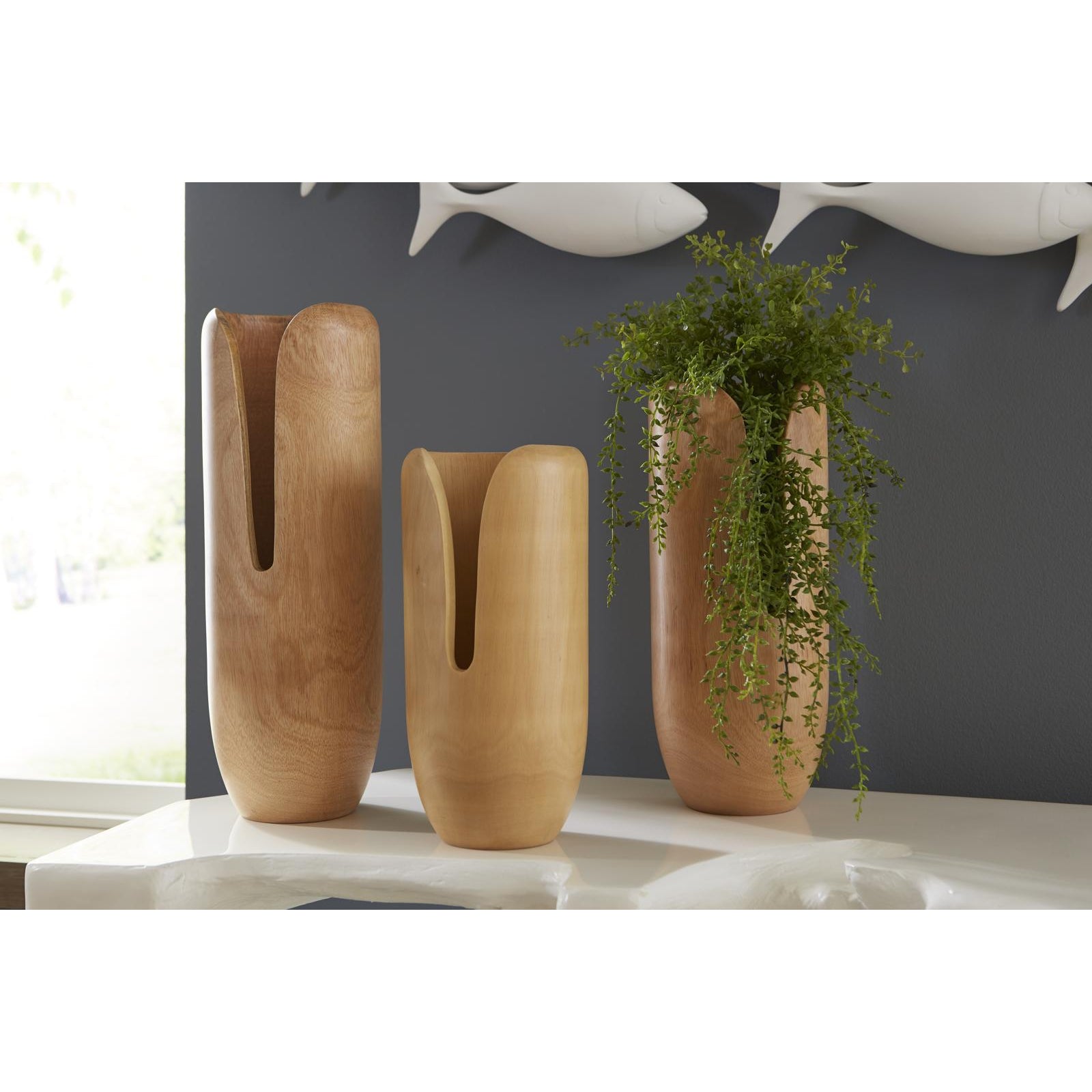 Interval Wood Vase