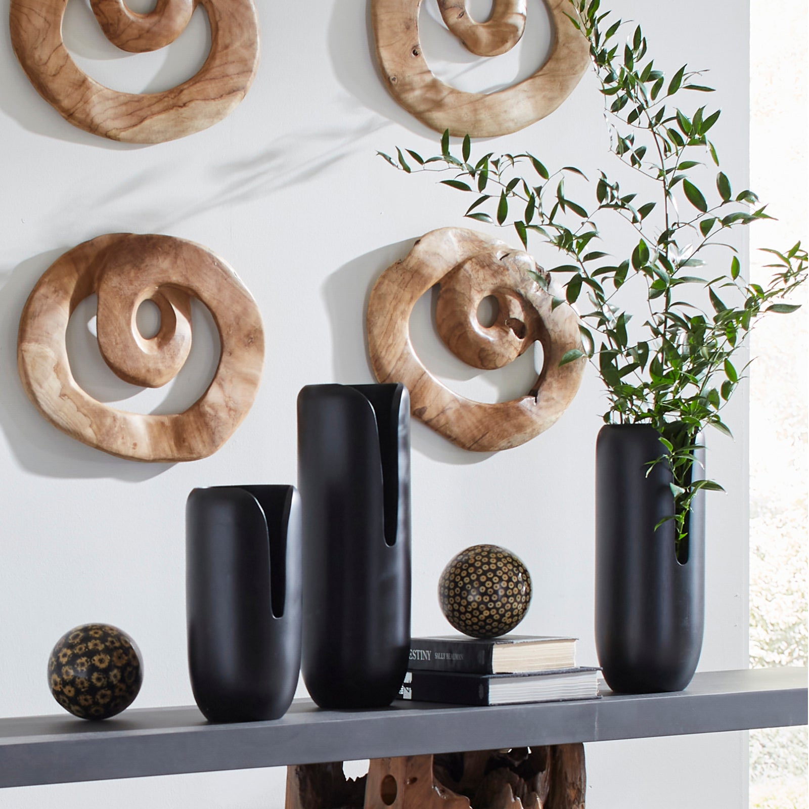 Interval Wood Vase