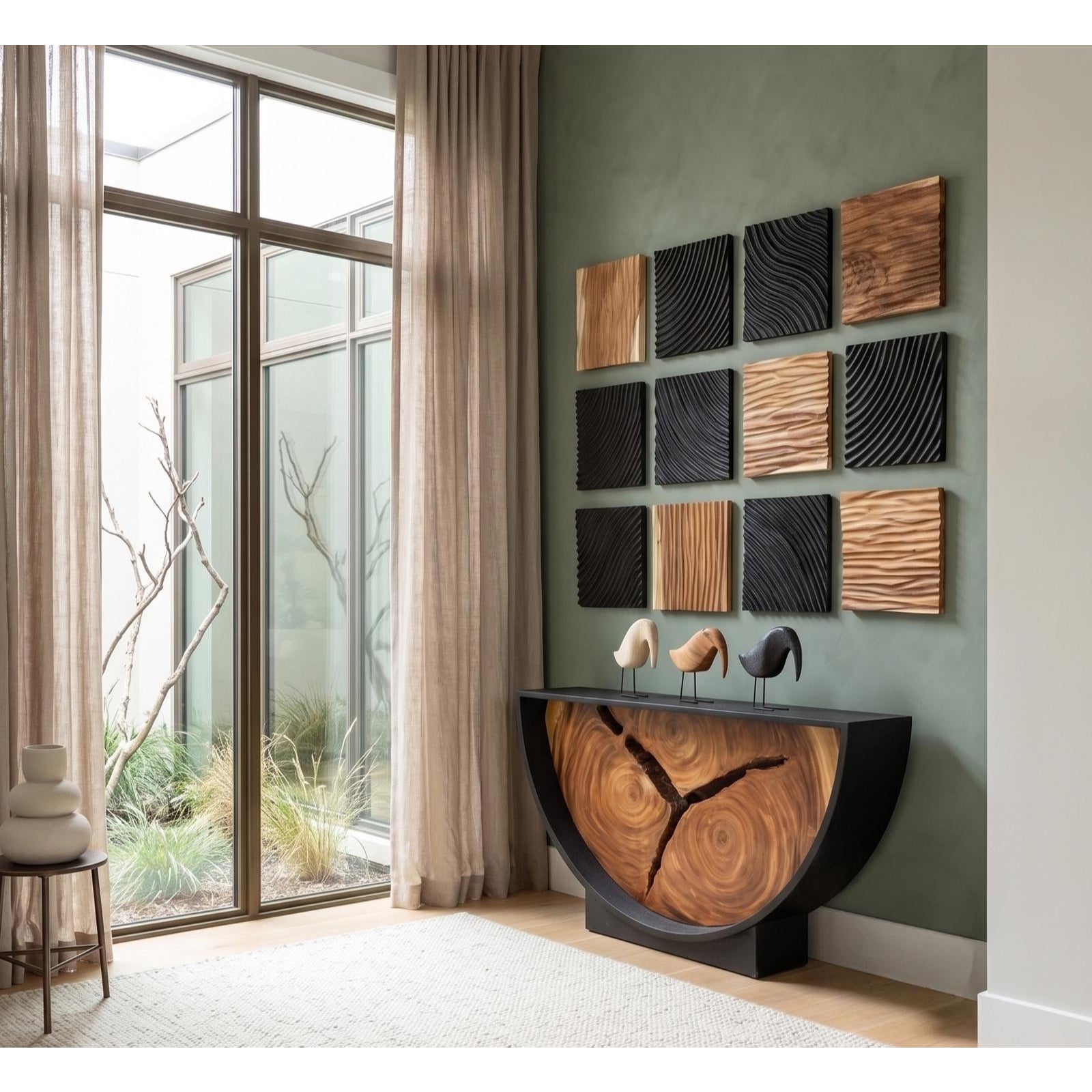 Carved Wall Tile - Wave