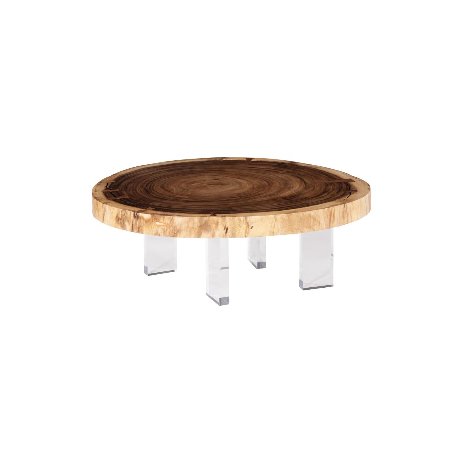 Floating Coffee Table with Acrylic Legs