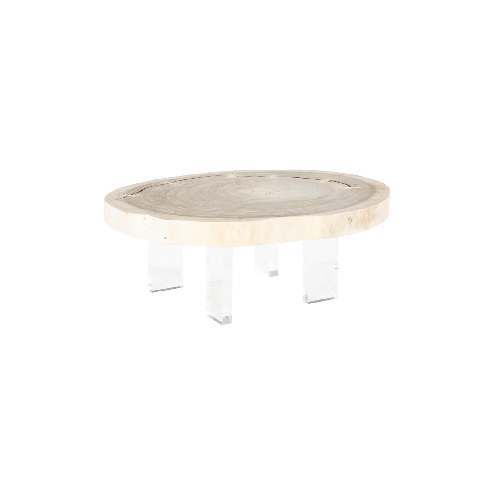 Floating Coffee Table with Acrylic Legs