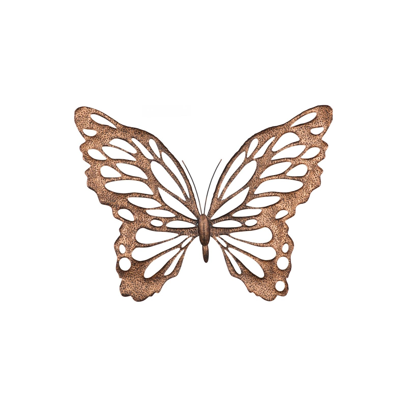 Butterfly Wall Art - Copper with Black