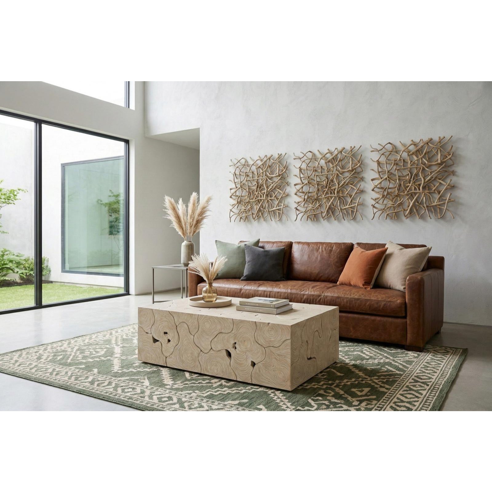 Vine Wall Tile - Bleached