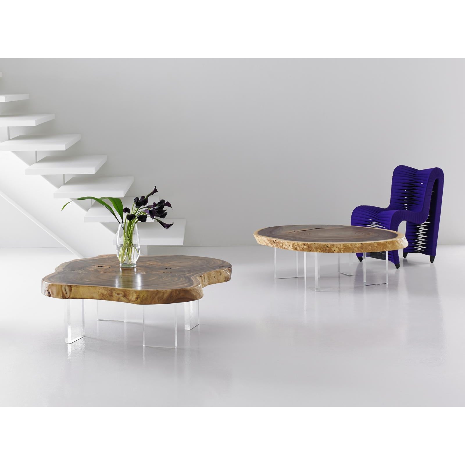 Floating Coffee Table with Acrylic Legs