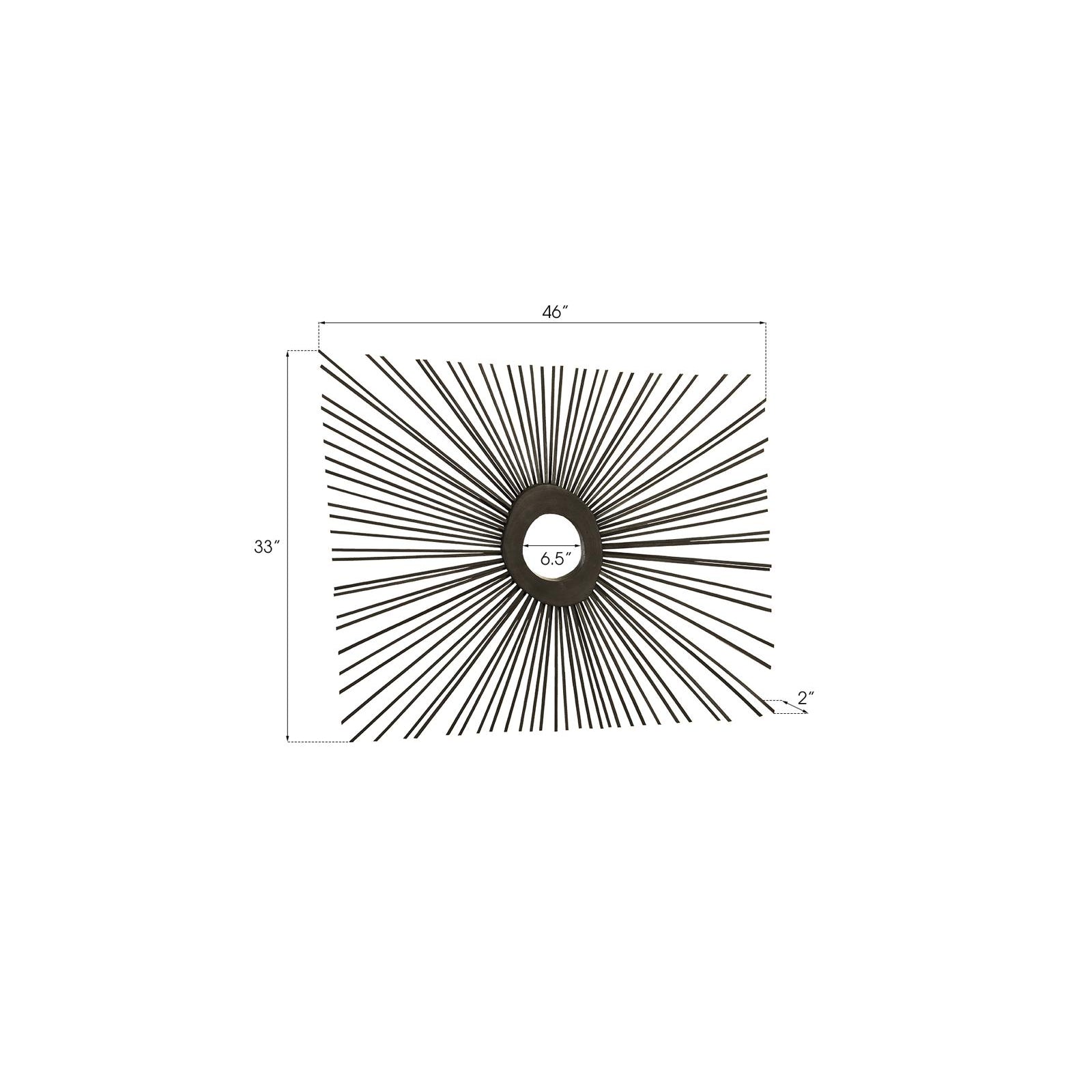Spoke Square Mirror